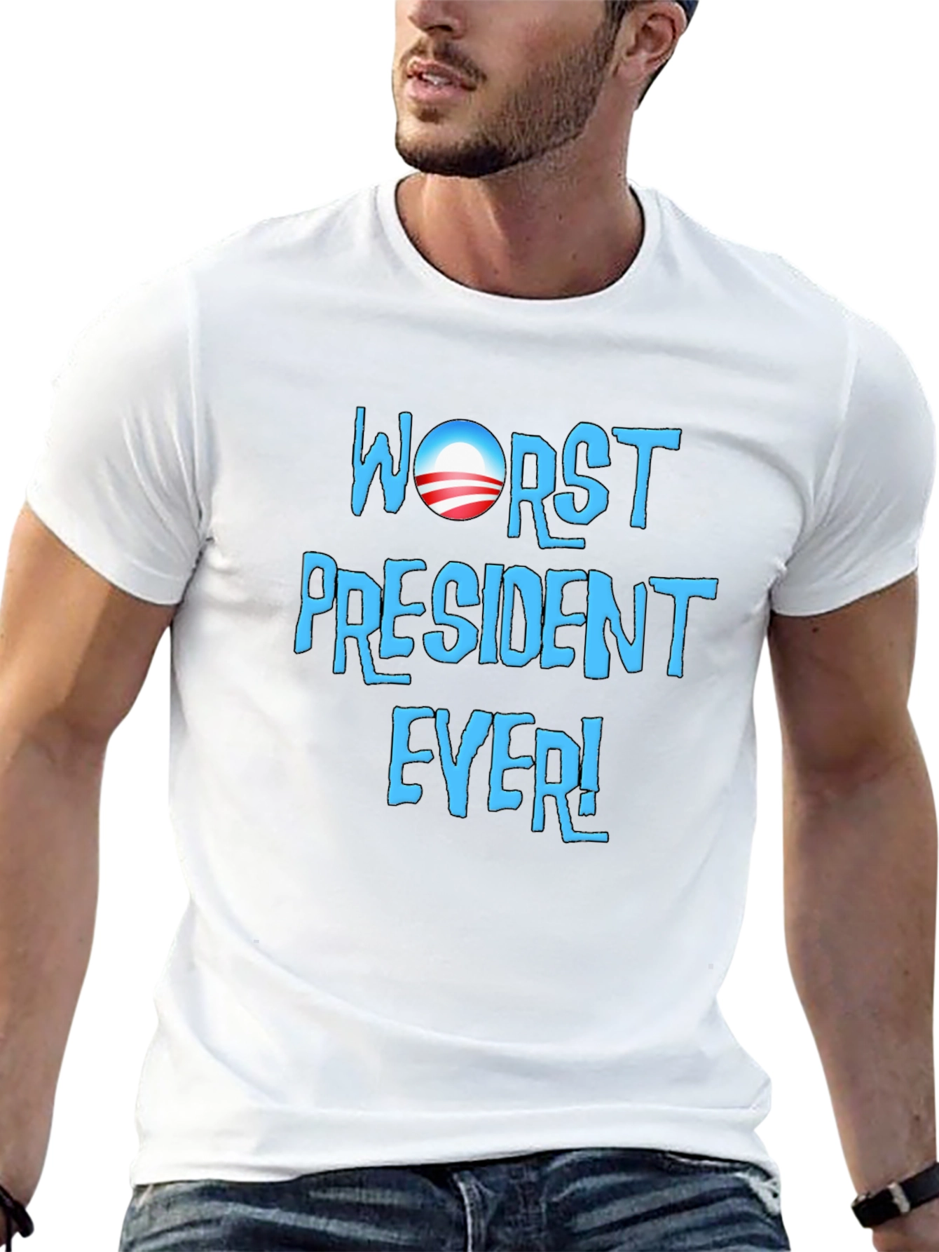 Black Worst President Ever Graphic Tee view 13