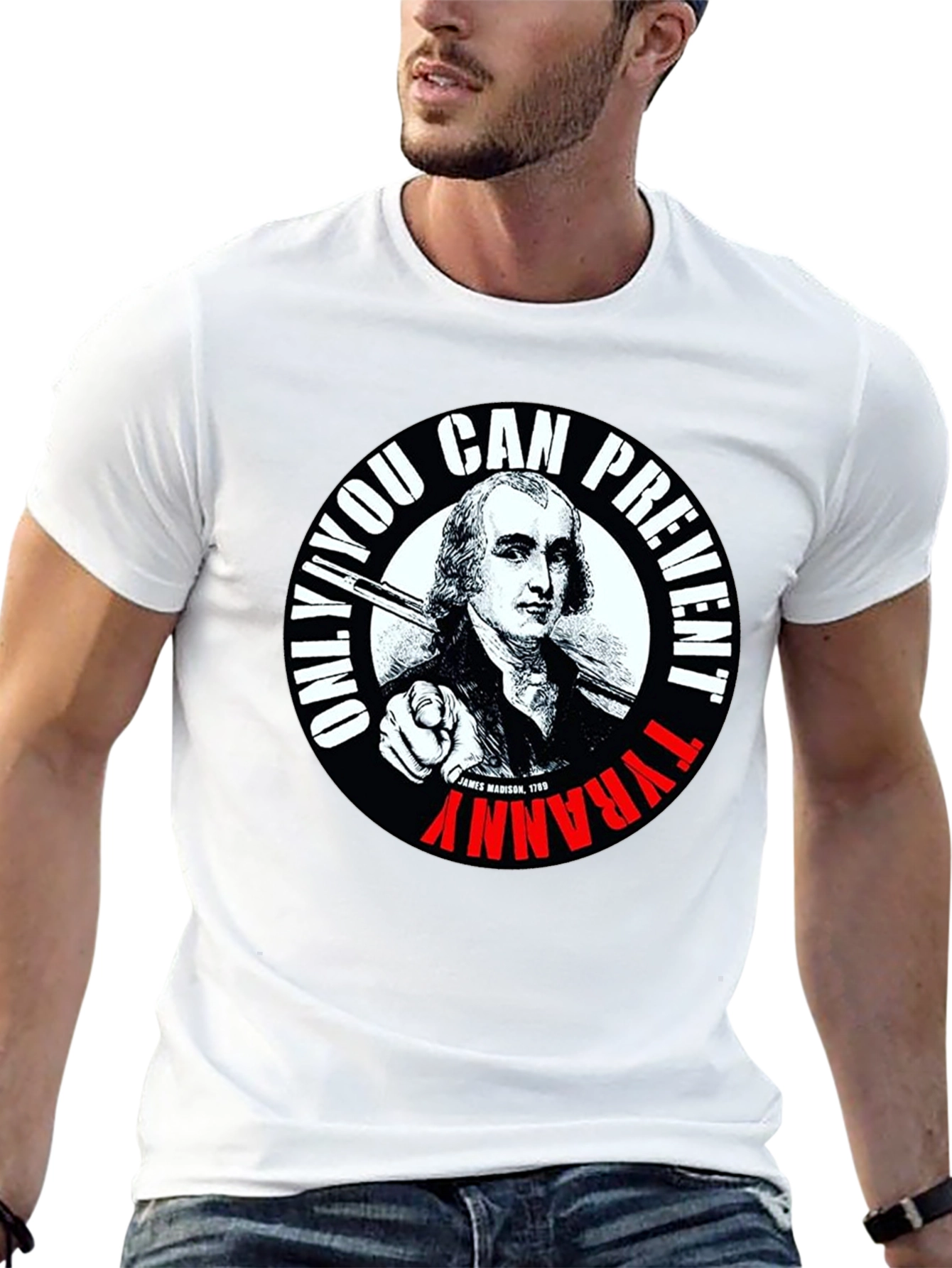 Black Only YOU Can Prevent Tyranny T-Shirt view 13