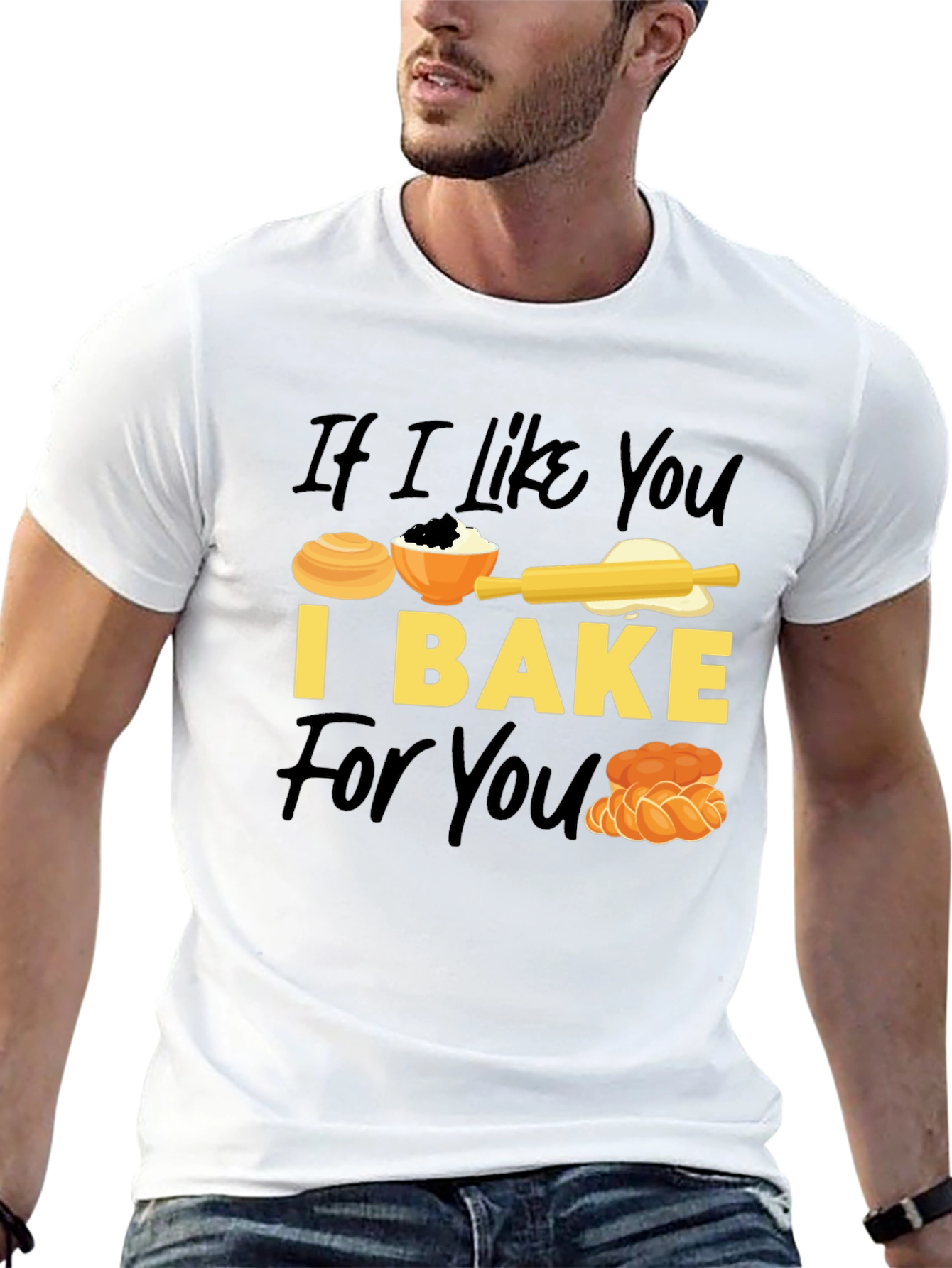 Black If I Like You I Bake For You T-Shirt view 13