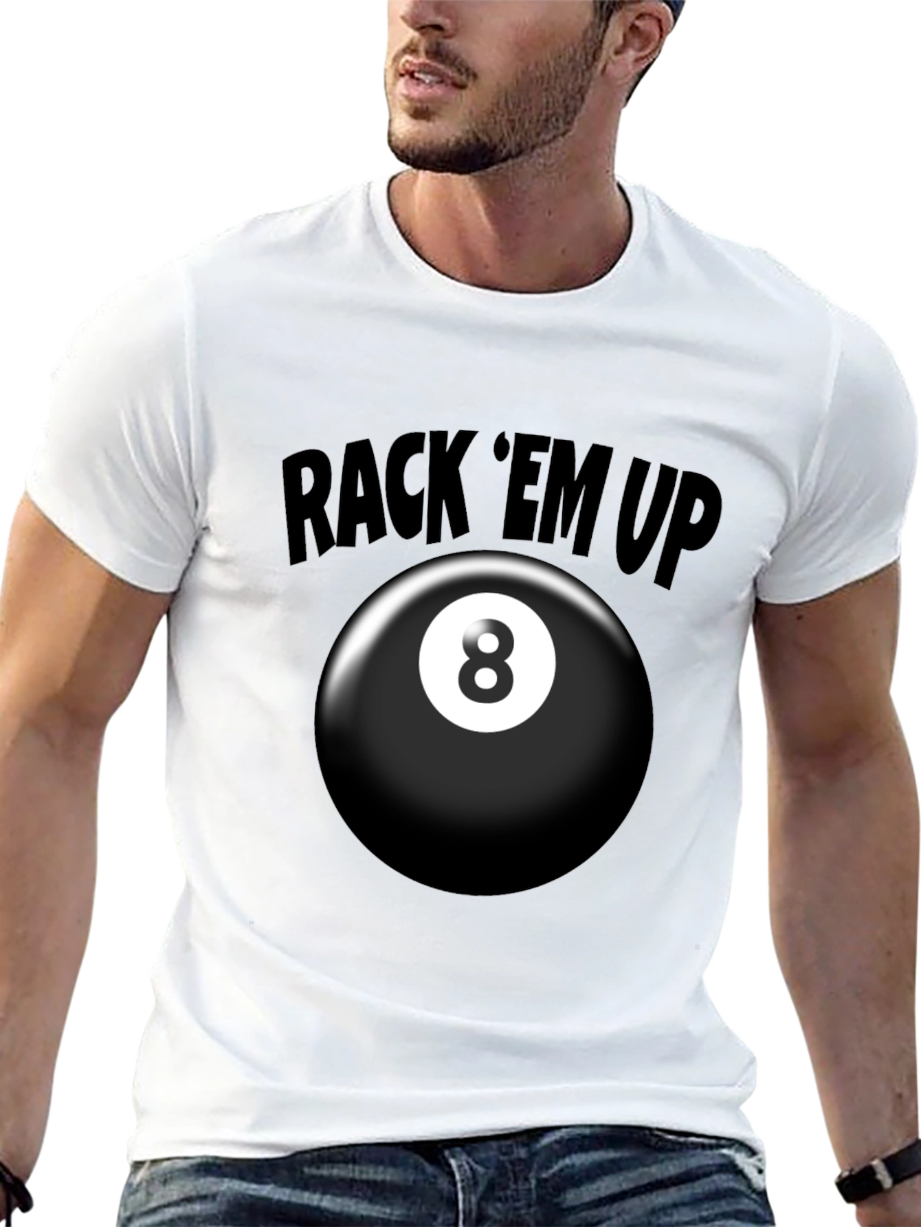 Rack 'Em Up 8 Ball Graphic T-Shirt - 13