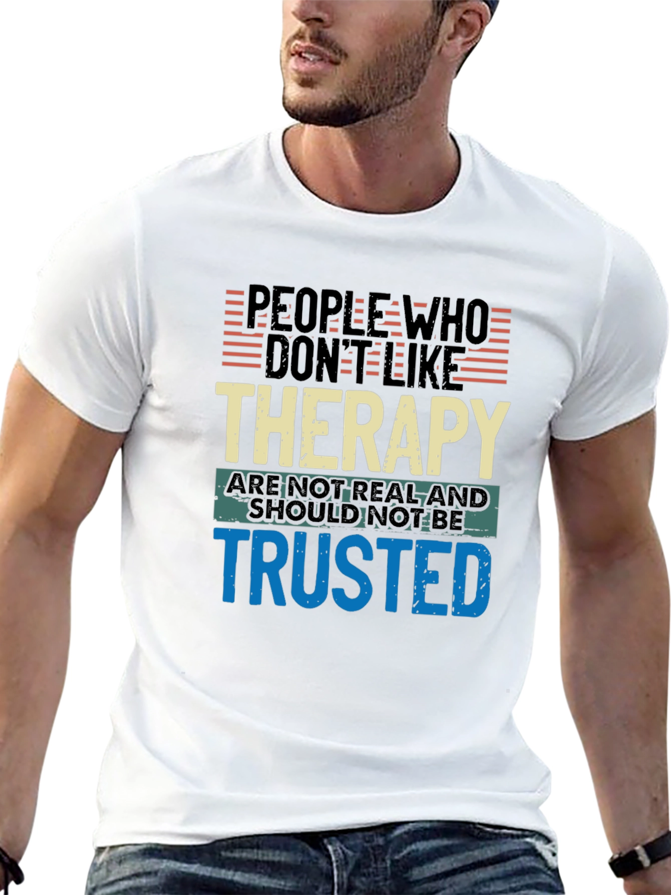 Black Therapy Humor Graphic Tee view 13