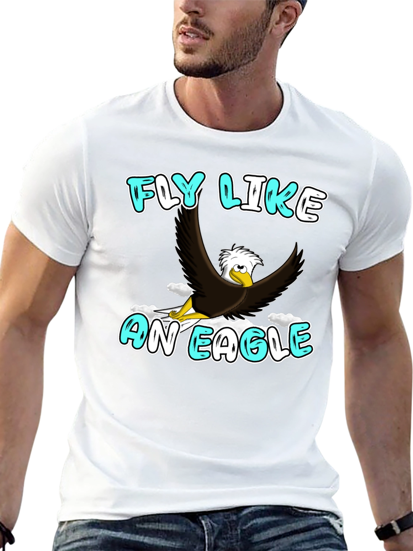 Black Fly Like An Eagle Graphic Tee view 13