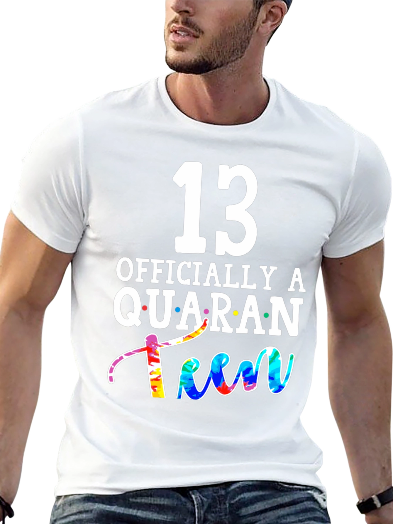 Black QuaranTEEN Birthday T-Shirt - 13th Birthday  view 13