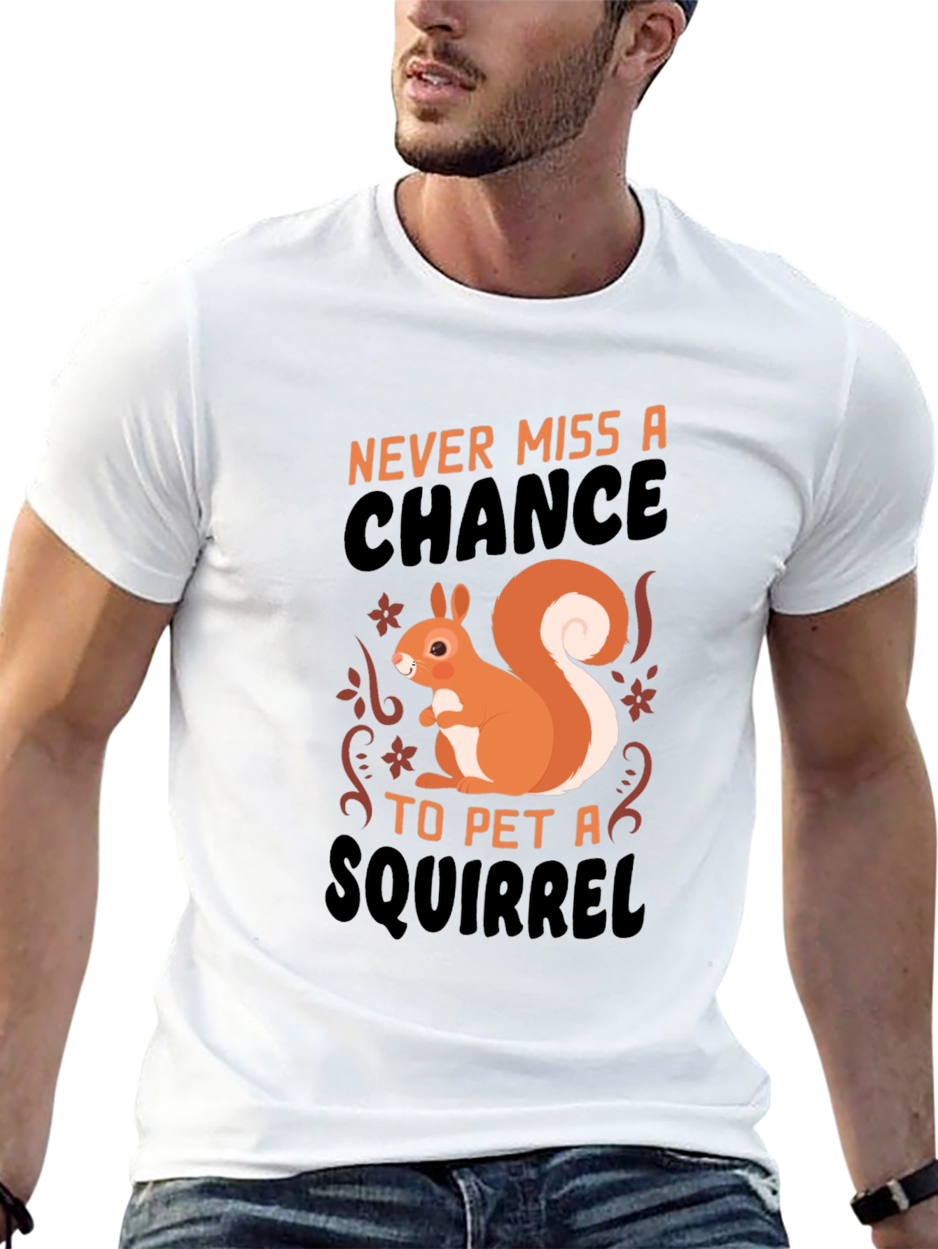 Black Squirrel Petting T-Shirt - Never Miss a Chance view 13