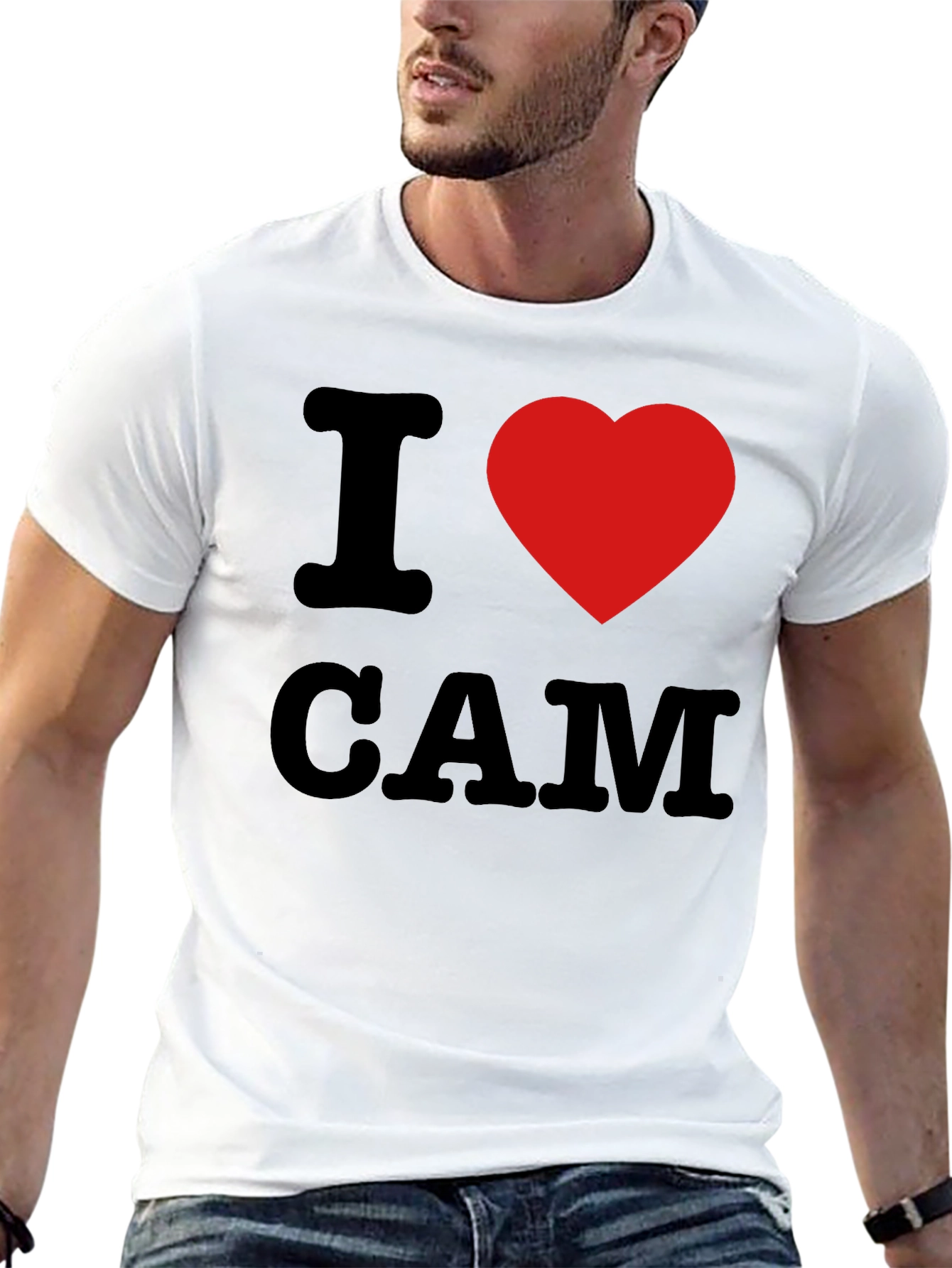 Black I Heart CAM T-Shirt - Classic Tee view 13