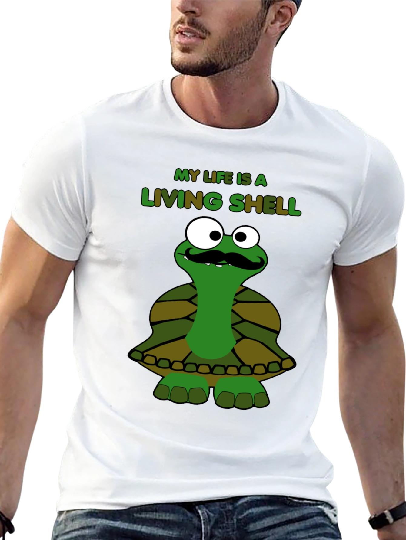Black My Life is a Living Shell Turtle T-Shirt view 13