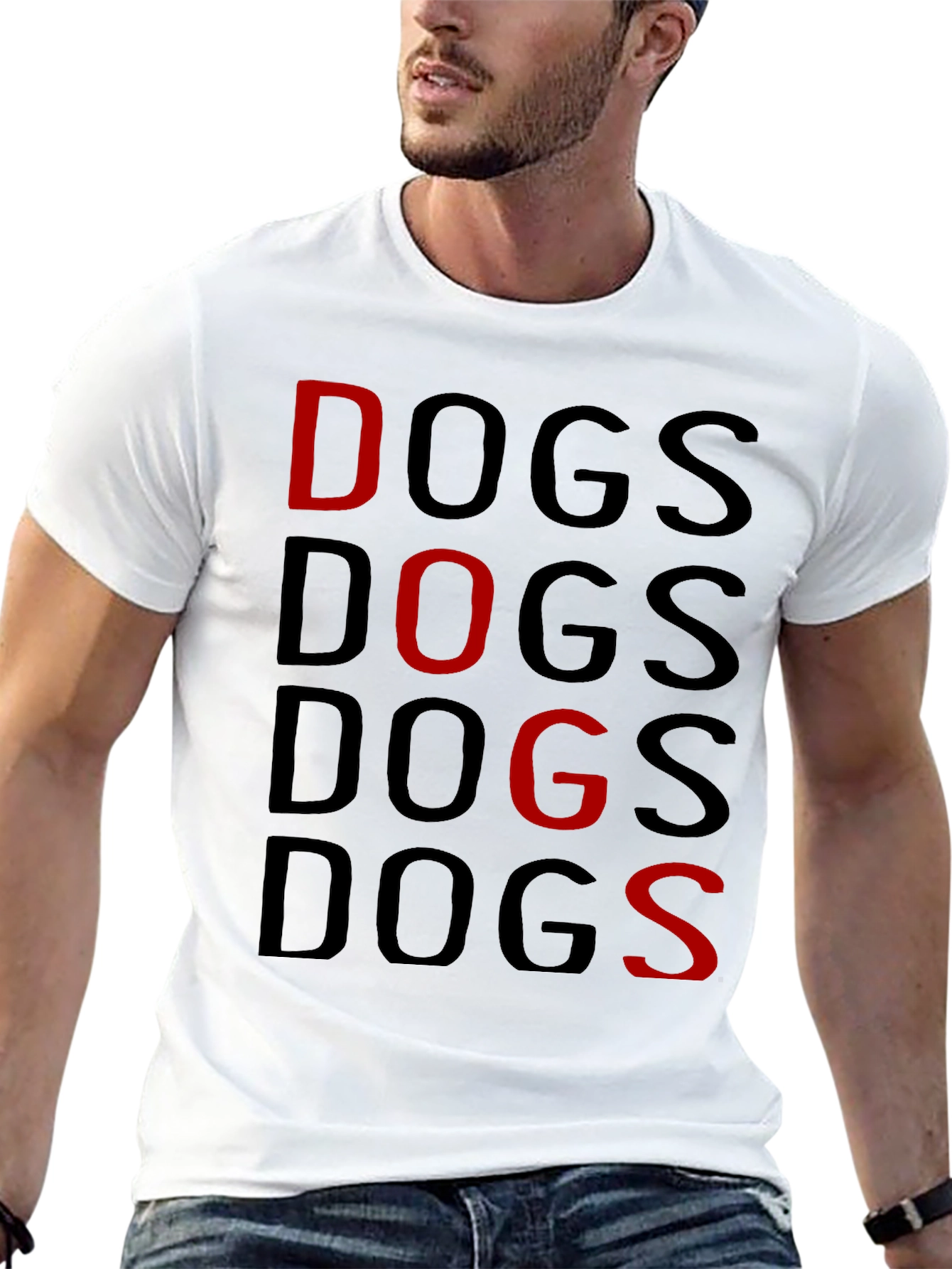 Black Dogs Graphic Print T-Shirt view 13
