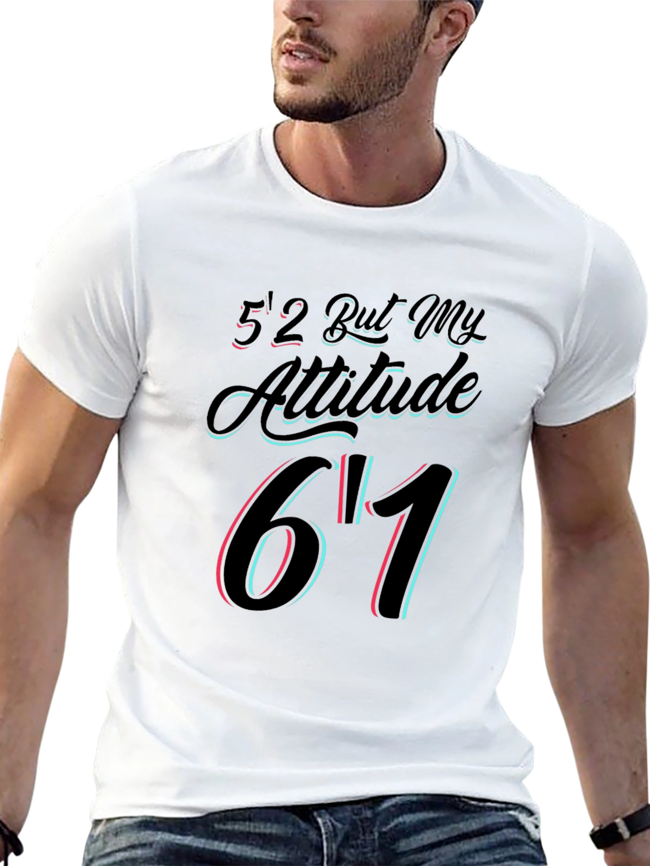 Black Funny Attitude Graphic T-Shirt view 13
