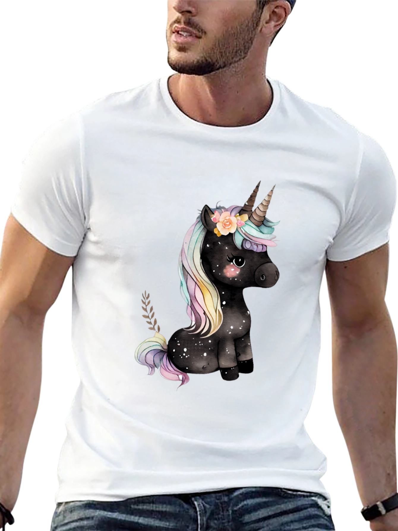 Black Unicorn Graphic Tee - Magical Style view 13