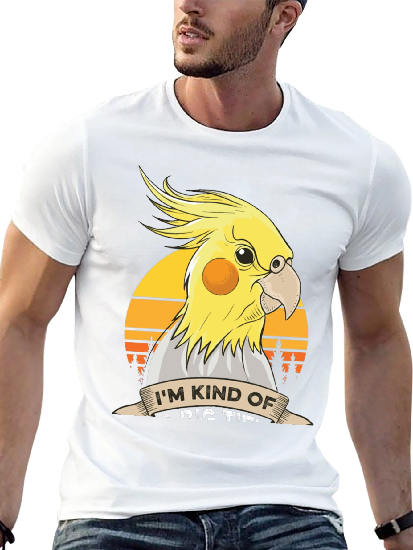 Black Cockatiel T-Shirt: Big Tipper Bird Lover Tee view 13