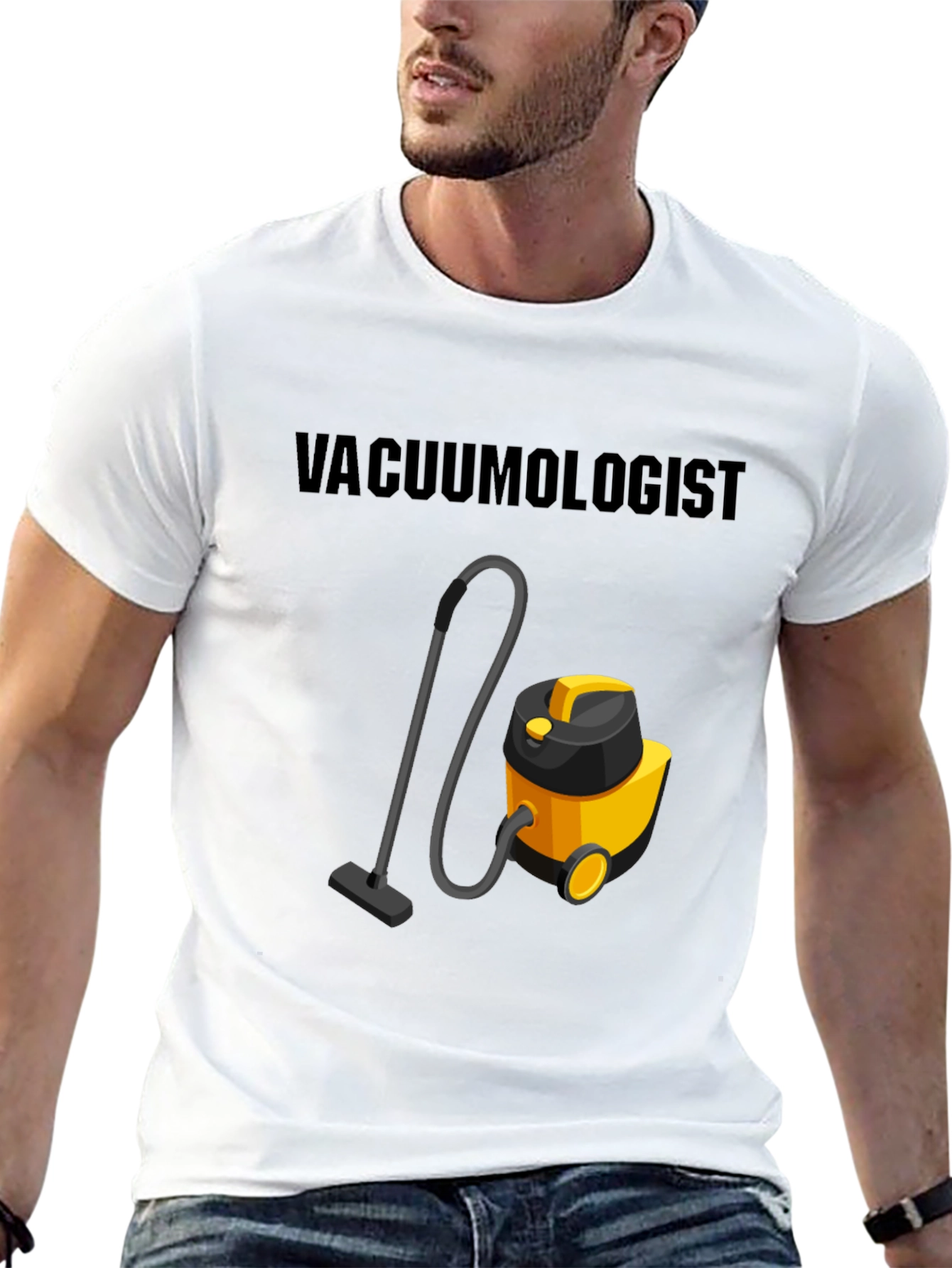 Black Vacuumologist T-Shirt - Novelty Cleaning Humor Tee view 13