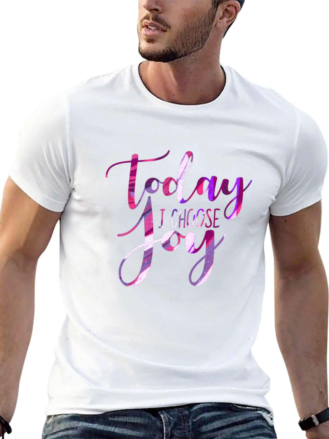 Black Today I Choose Joy Graphic T-Shirt view 13