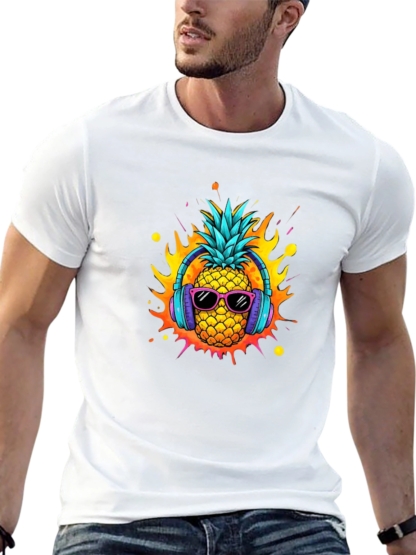 Cool Pineapple T-Shirt - Funky Design - 13