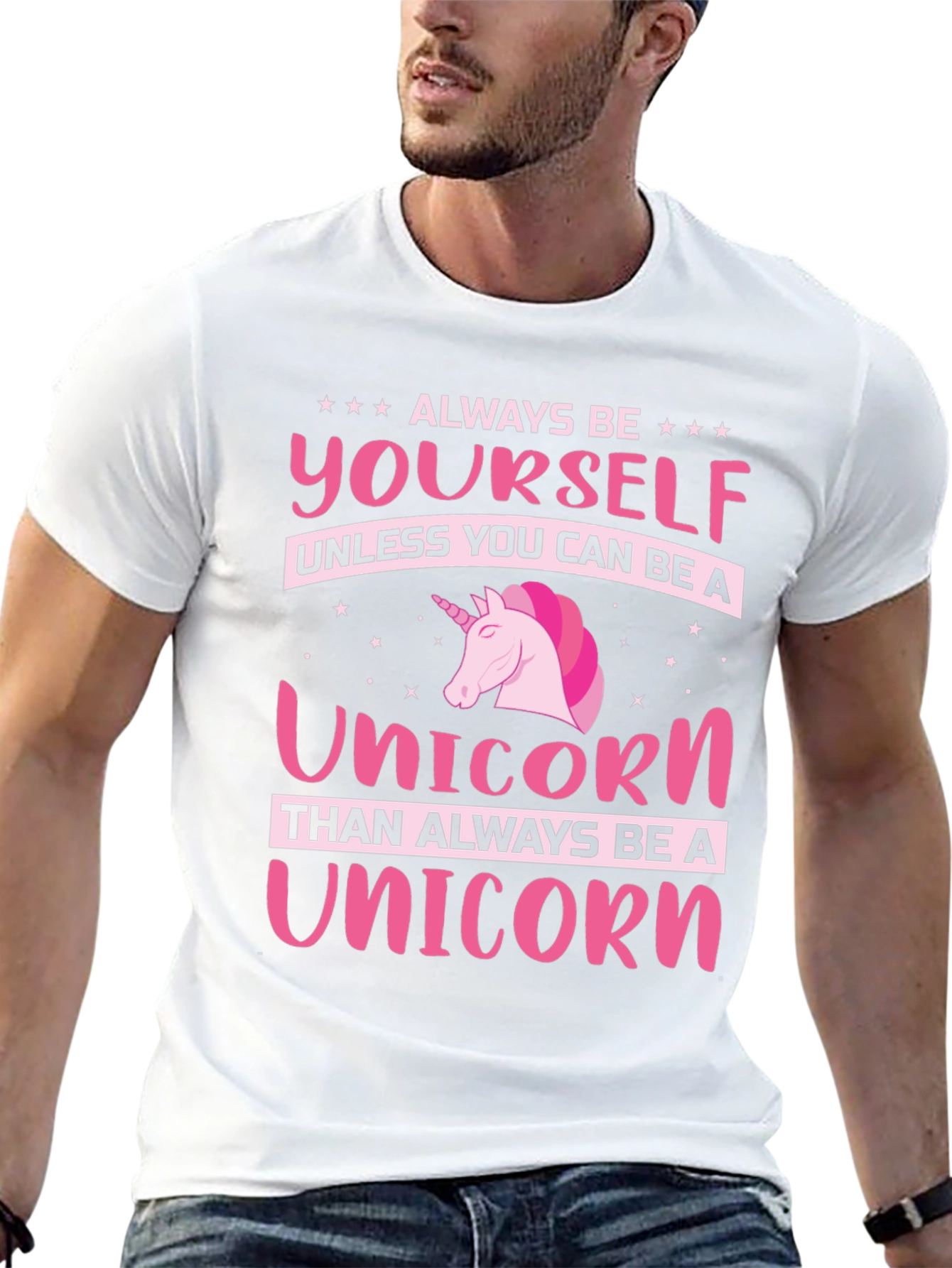Black Always Be a Unicorn T-Shirt Funny Novelty Tee view 13