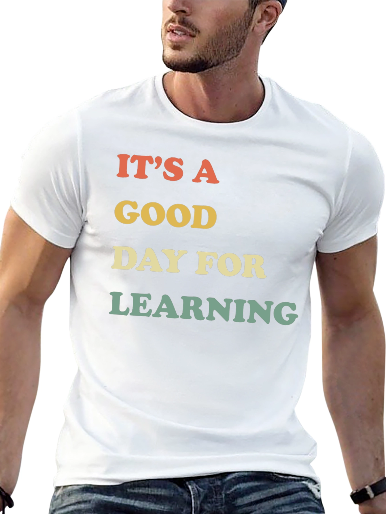 Black It's A Good Day For Learning T-Shirt view 13