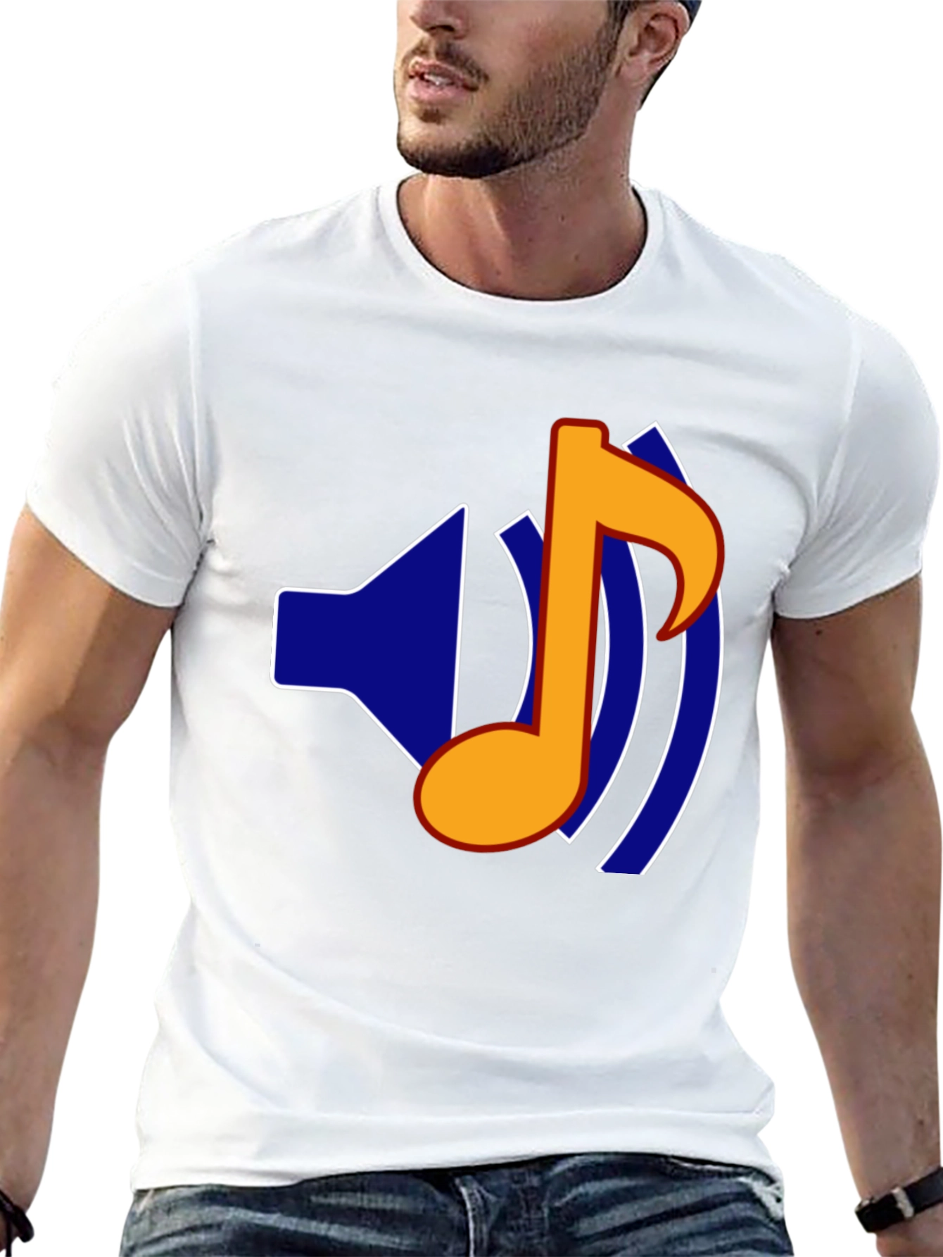 Black Music Note Graphic Black T-Shirt view 13