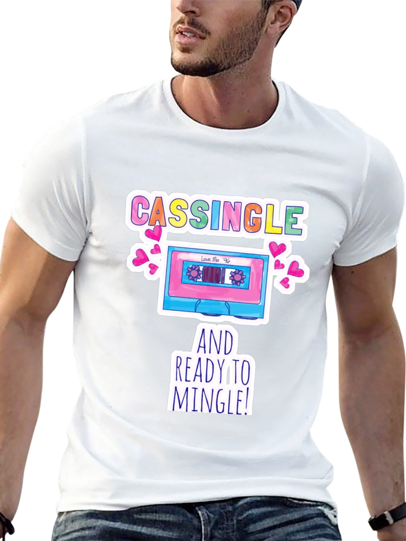 Black Cassingle and Ready to Mingle T-Shirt view 13