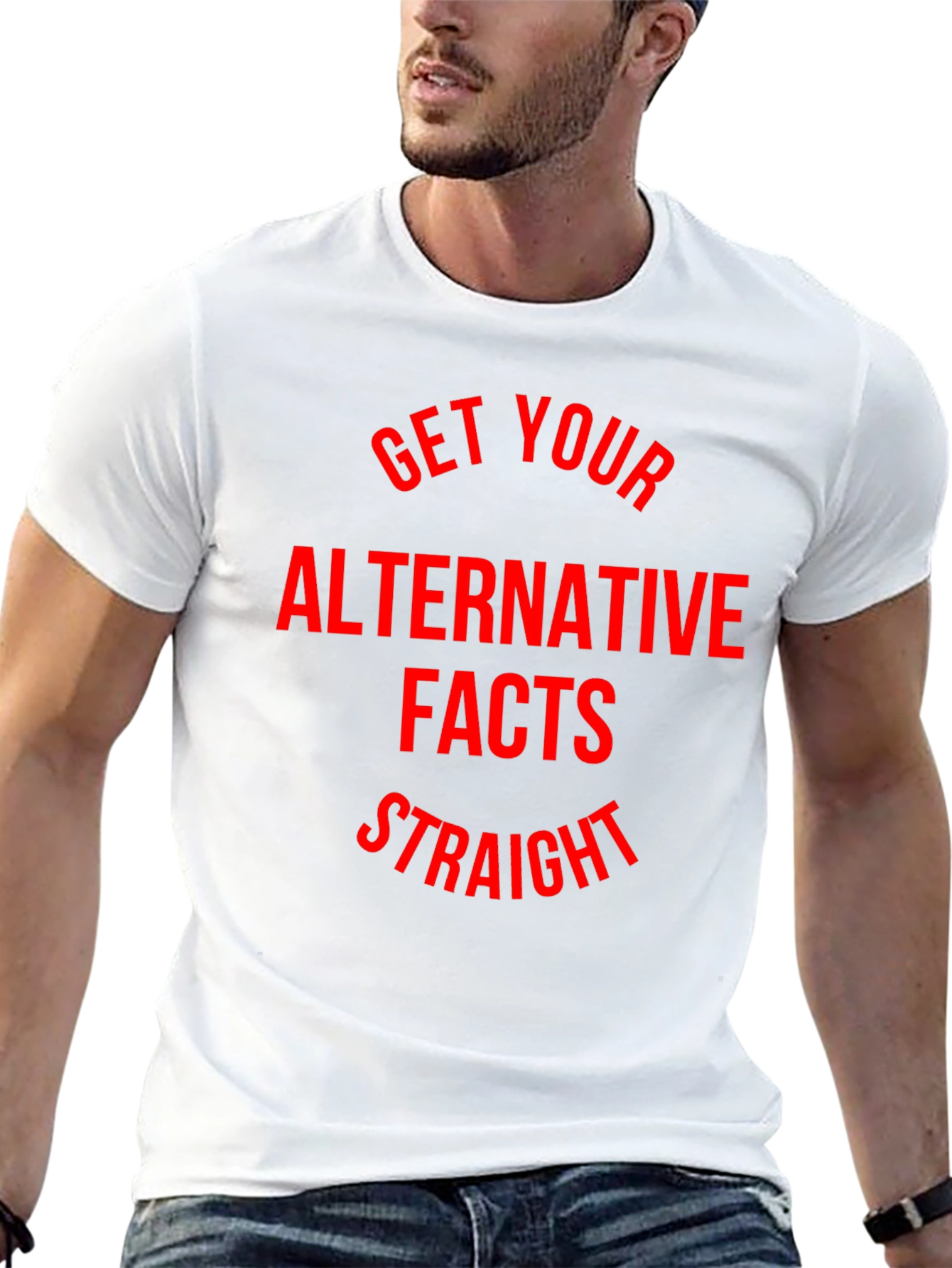 Black Alternative Facts T-Shirt - Get Your Facts Straight view 13