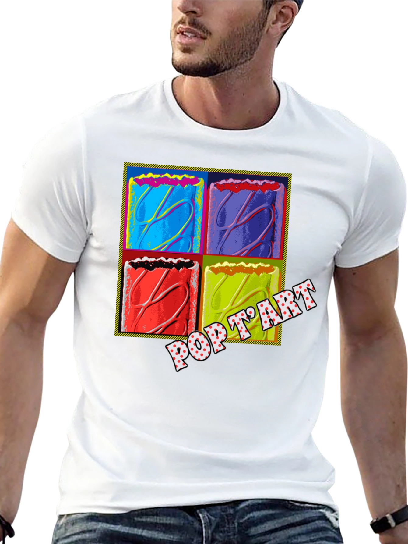 Black Pop Art Pop-Tart T-Shirt view 13