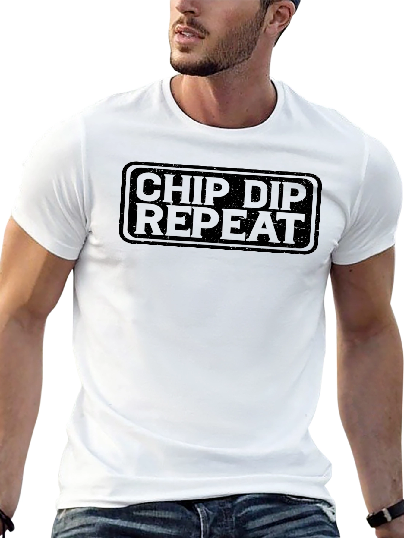 Black Chip Dip Repeat Graphic Tee - Black T-Shirt view 13