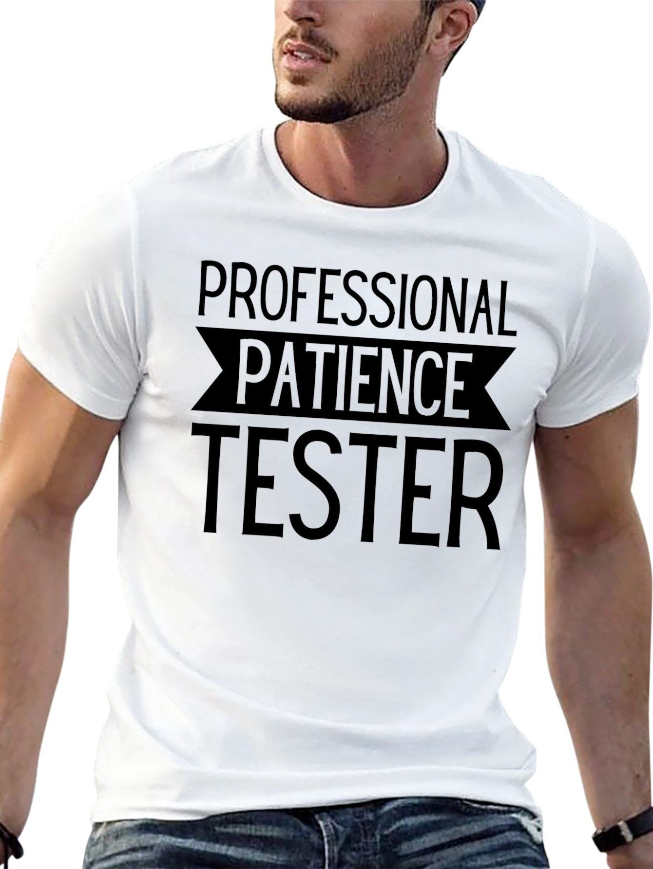 Black Professional Patience Tester Graphic Tee view 13
