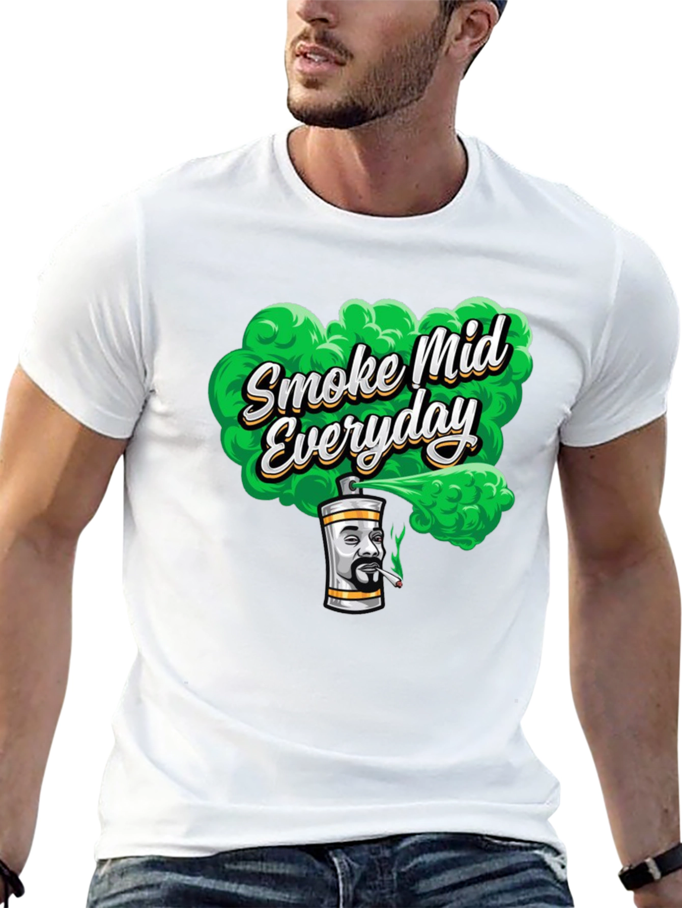 Black Smoke Mid Everyday T-Shirt view 13