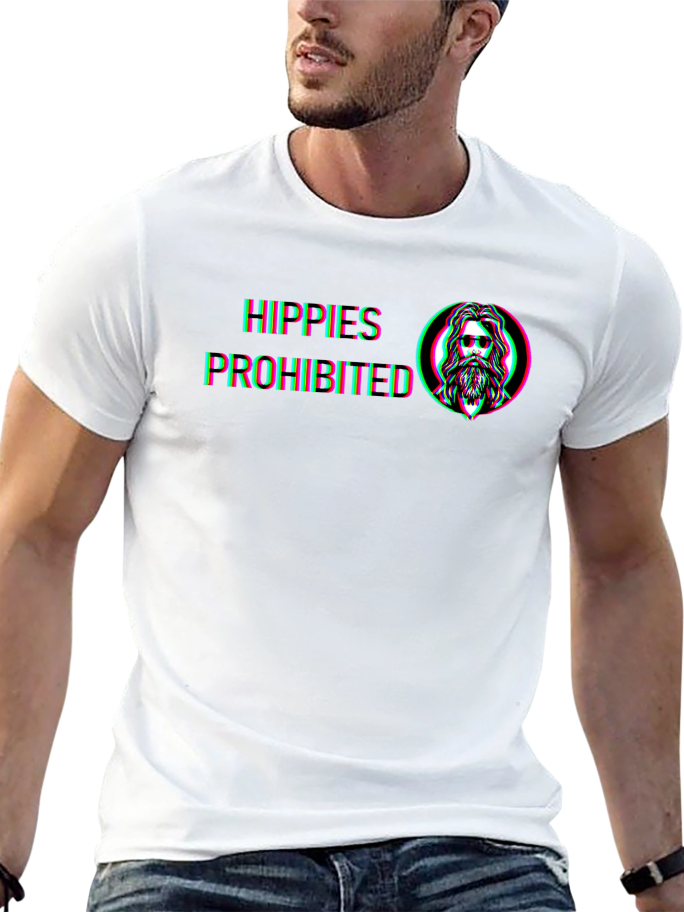 Black Hippie's Prohibited Graphic Tee - Black T-Shirt view 13