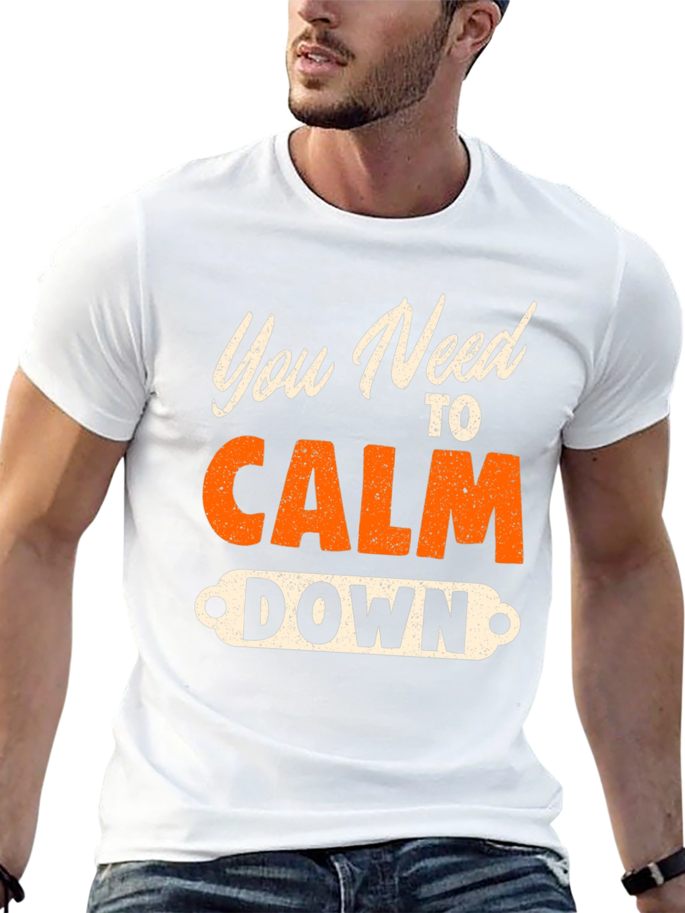 Black You Need to Calm Down Graphic Tee view 13