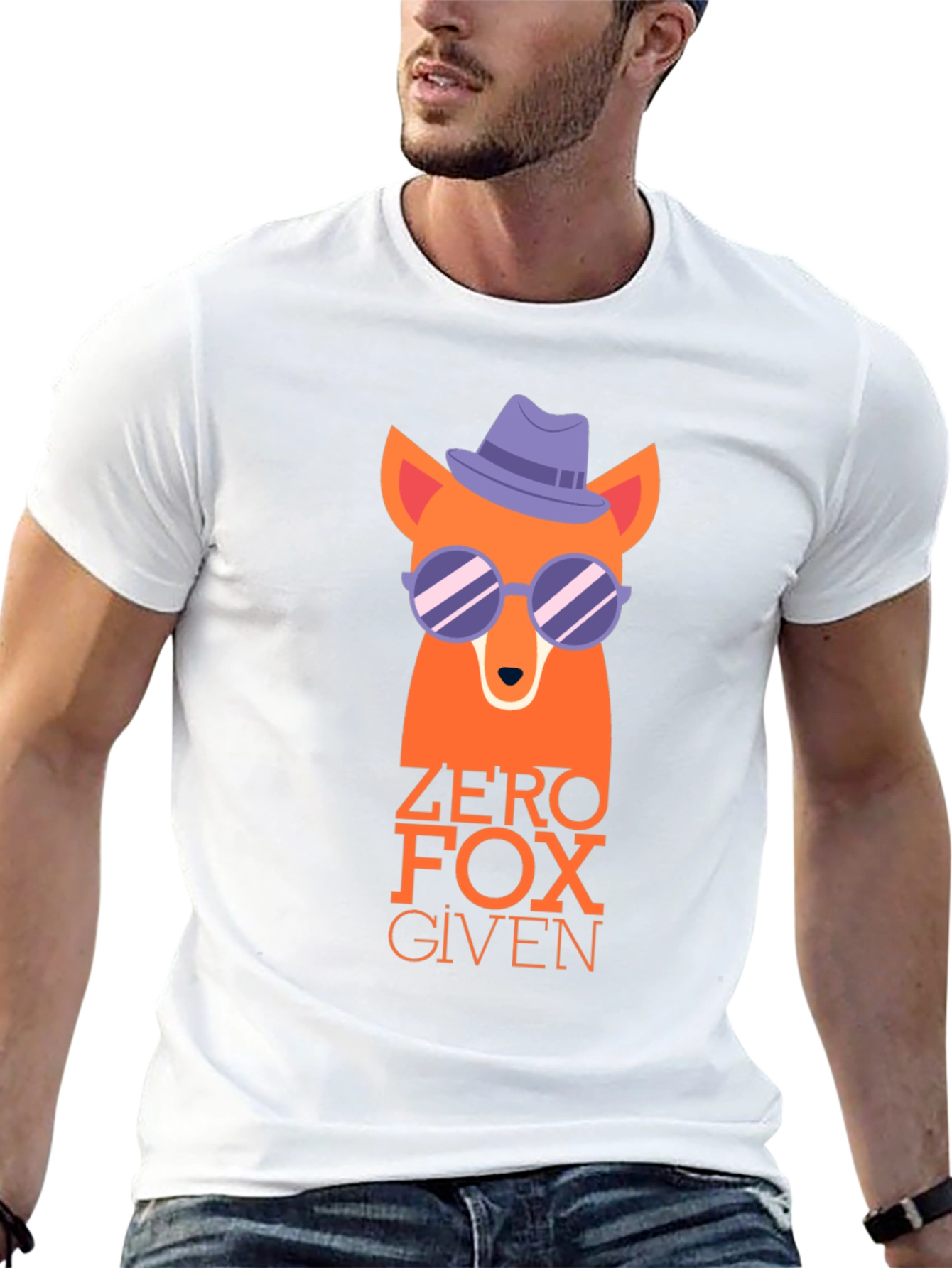 Black Zero Fox Given Graphic Tee - Cool & Funny view 13