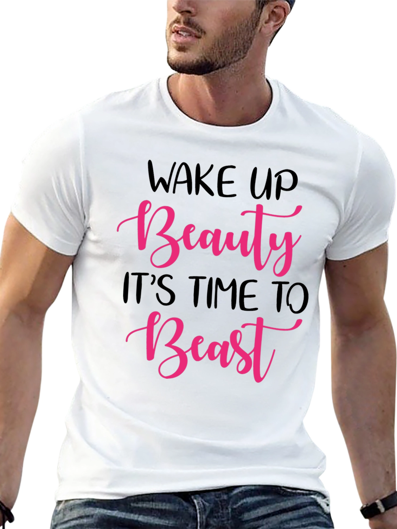 Black Wake Up Beauty Beast Graphic Tee view 13