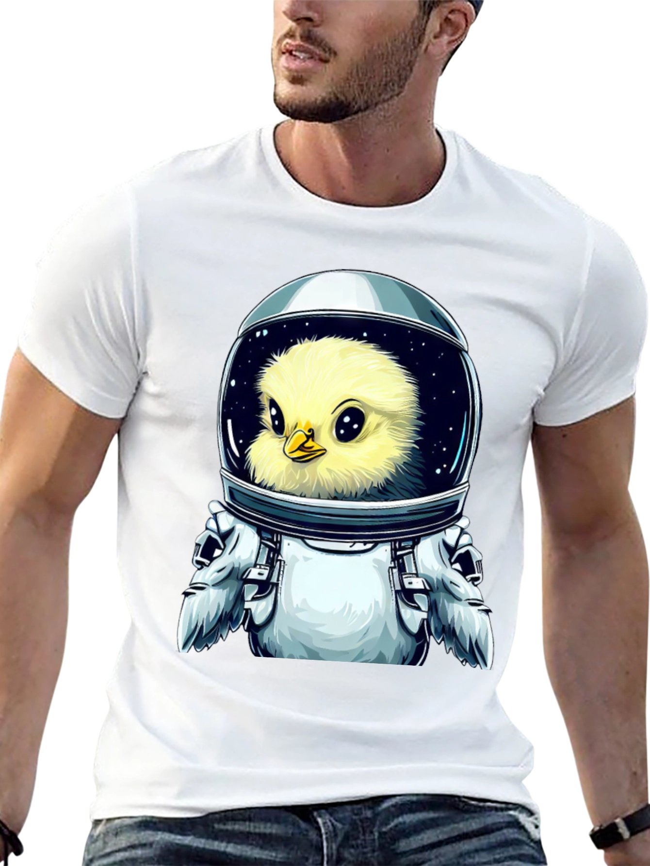 Black Astronaut Chick T-Shirt - Space Adventure view 13