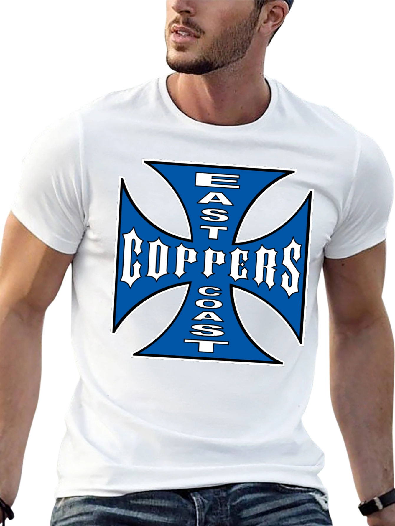 Black East Coast Choppers Graphic Tee - Black Cotton T-Shirt view 13