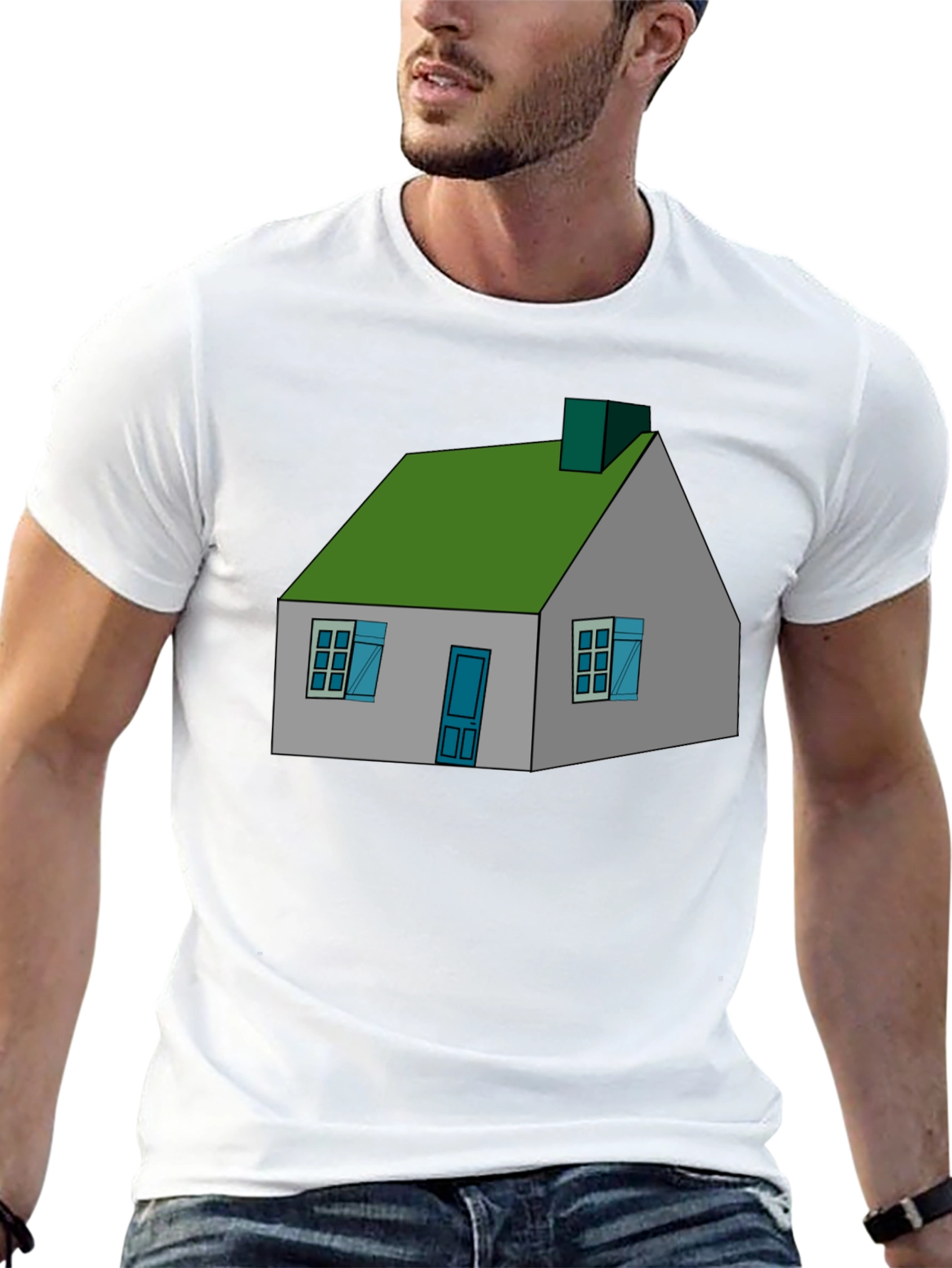 Black House Graphic Black T-Shirt view 13