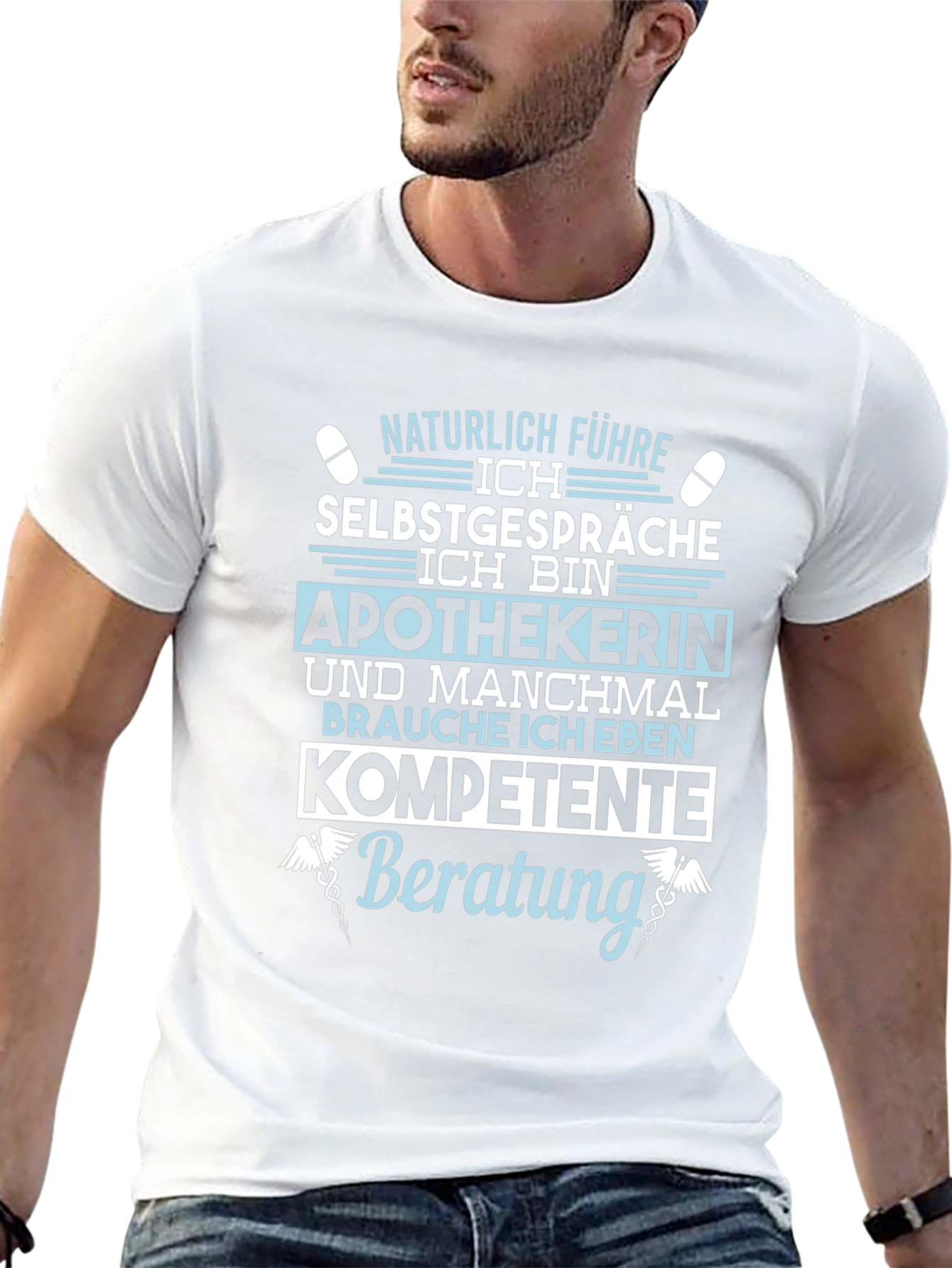 Black Apothekerin T-Shirt - Pharmacist Design view 13