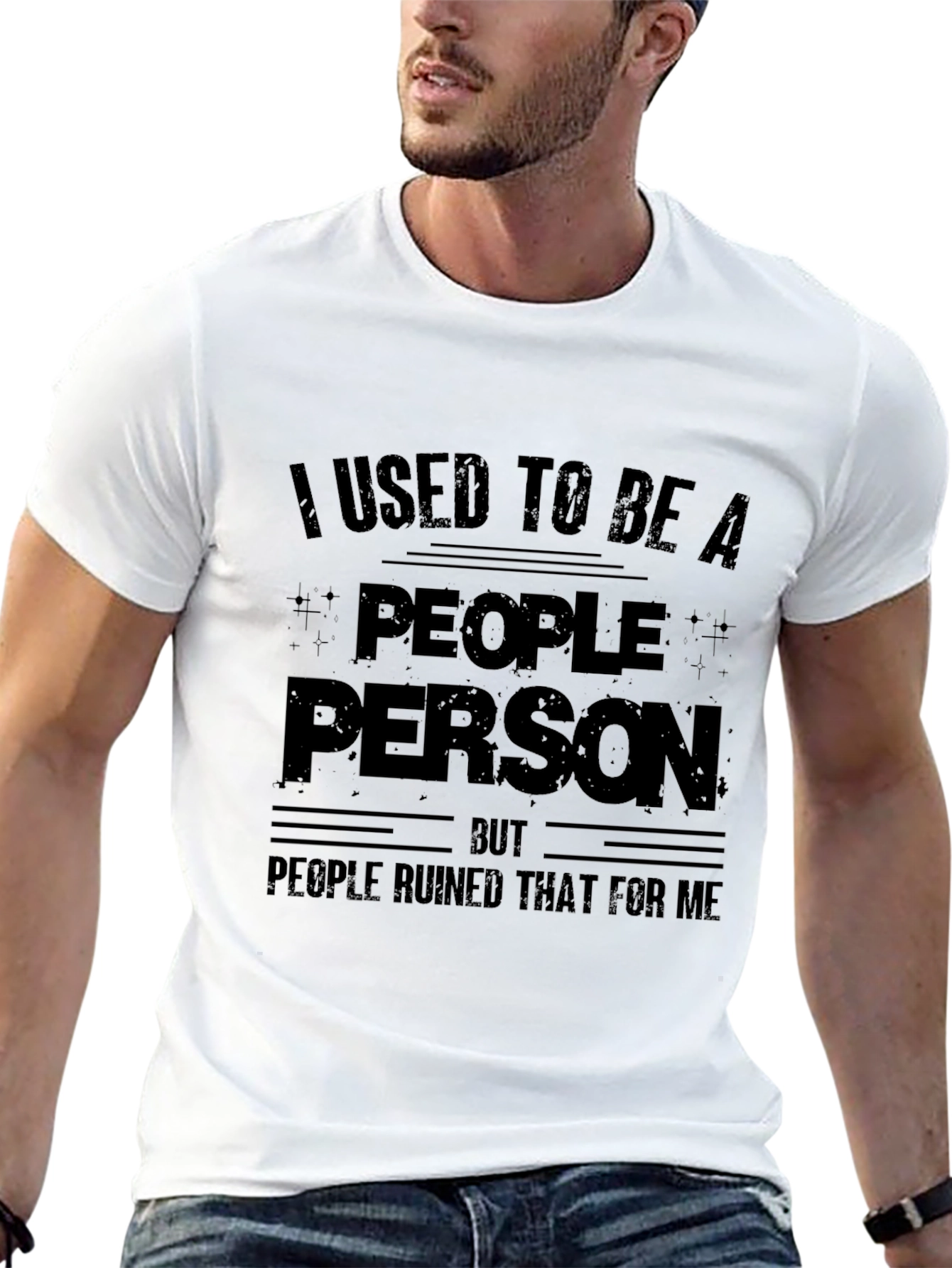Black People Person T-Shirt - Funny Sarcastic Tee view 13