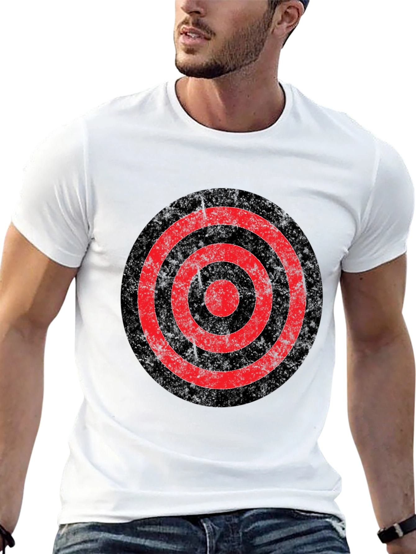 Black Target Graphic Tee - Bold Roundel Design view 13