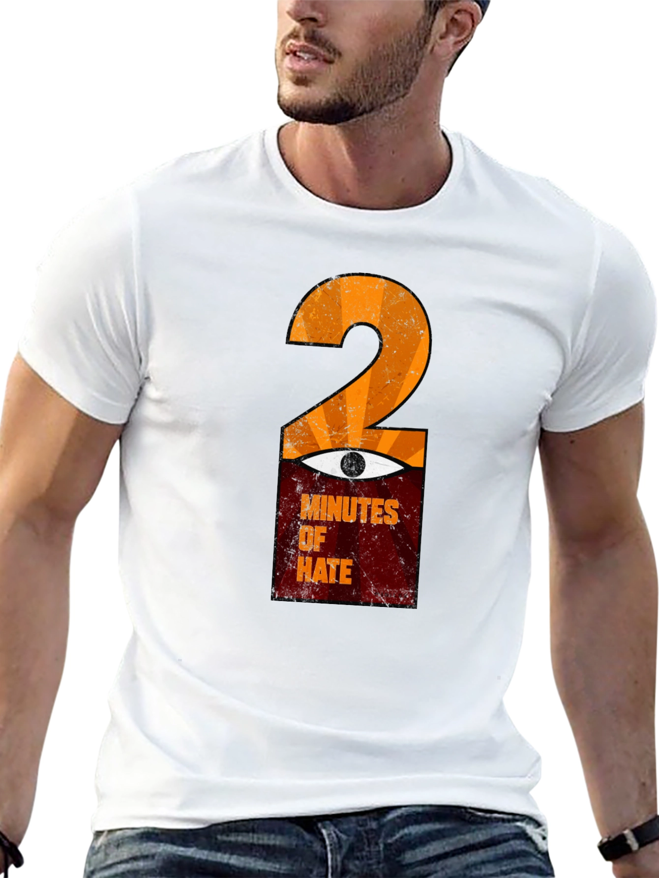 Black 2 Minutes of Hate Graphic T-Shirt view 13