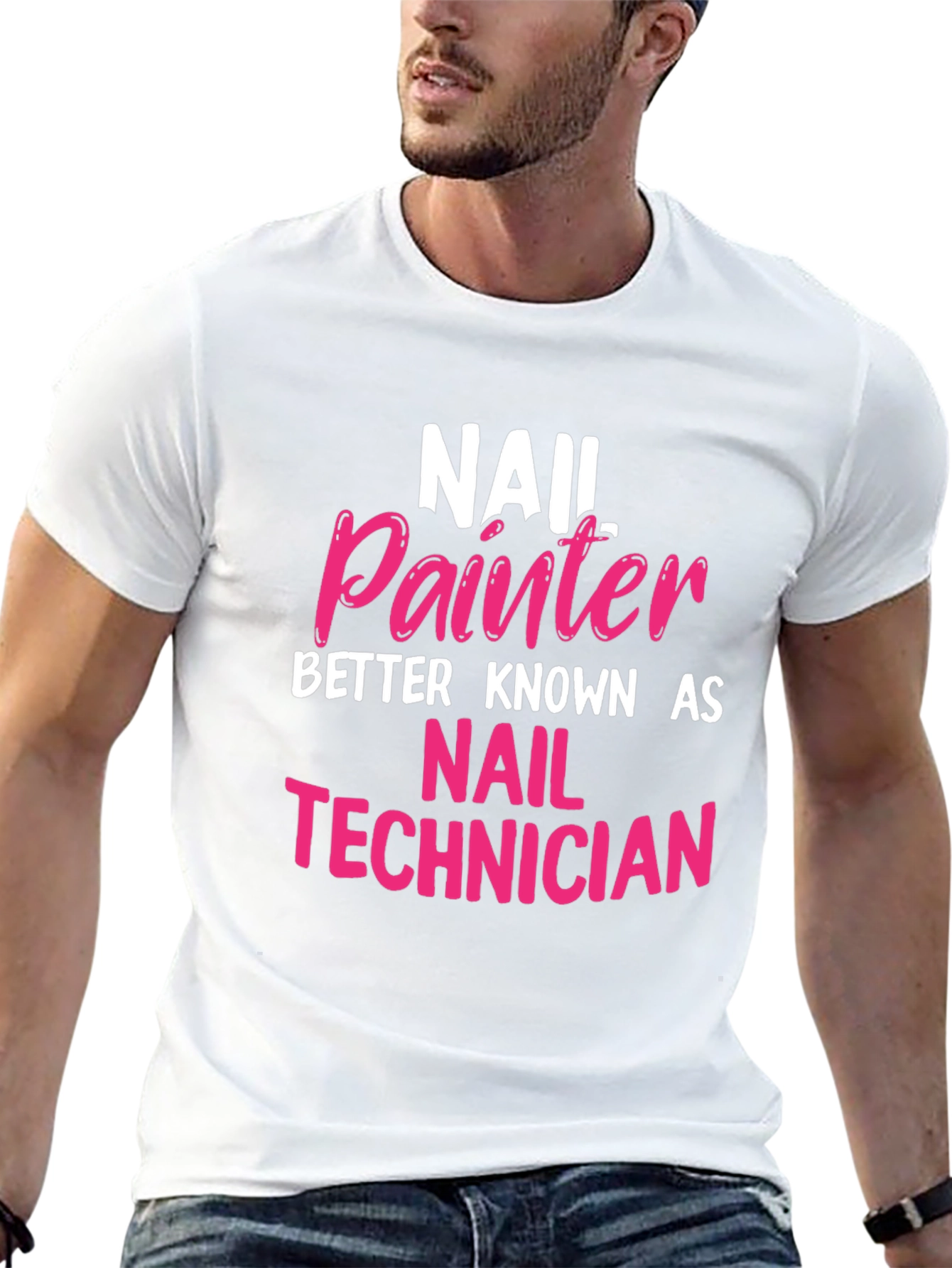 Black Nail Painter Technician T-Shirt - Perfect Gift! view 13
