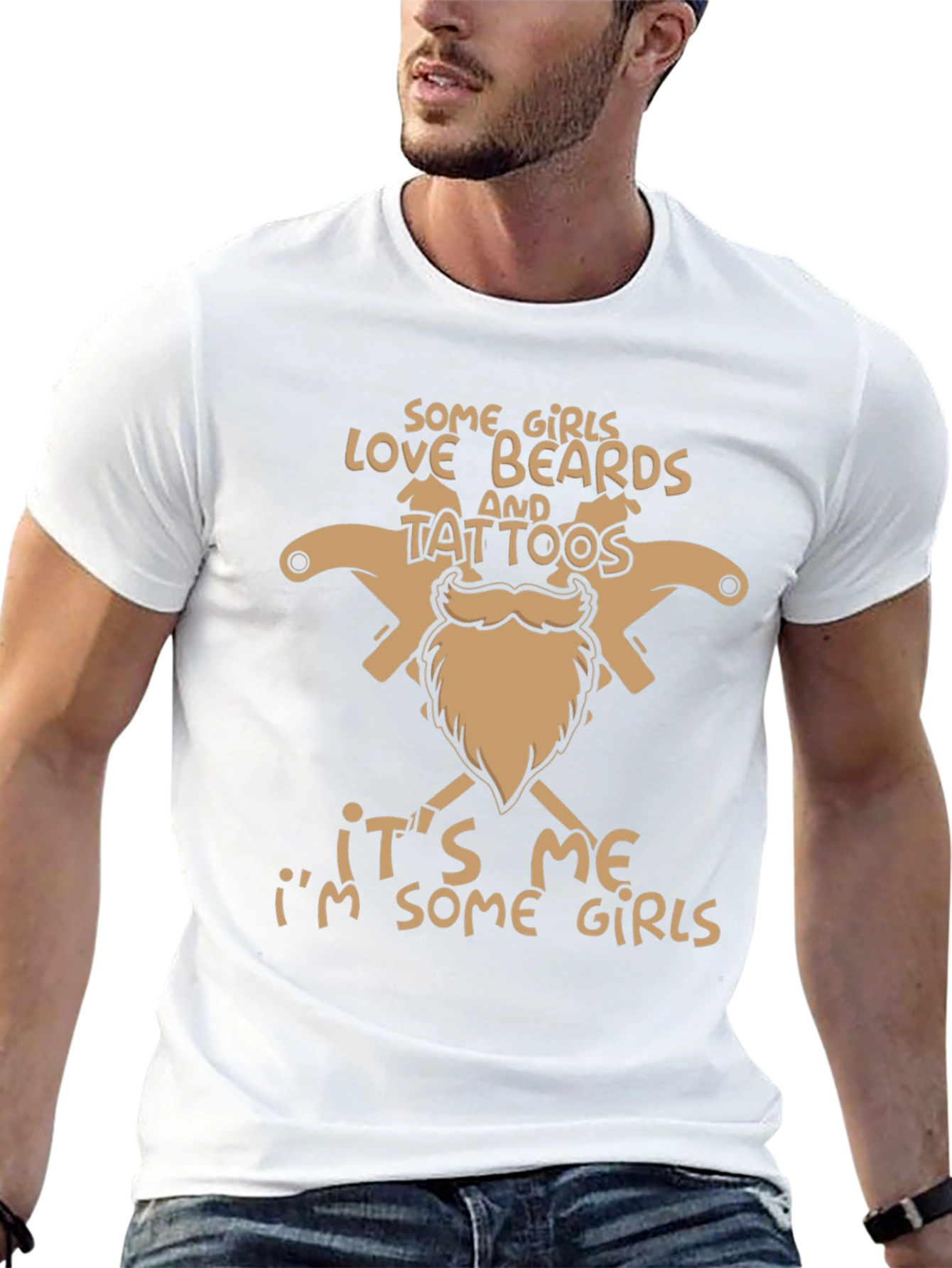 Black Beards & Tattoos Graphic Tee - Cool Casual Style view 13