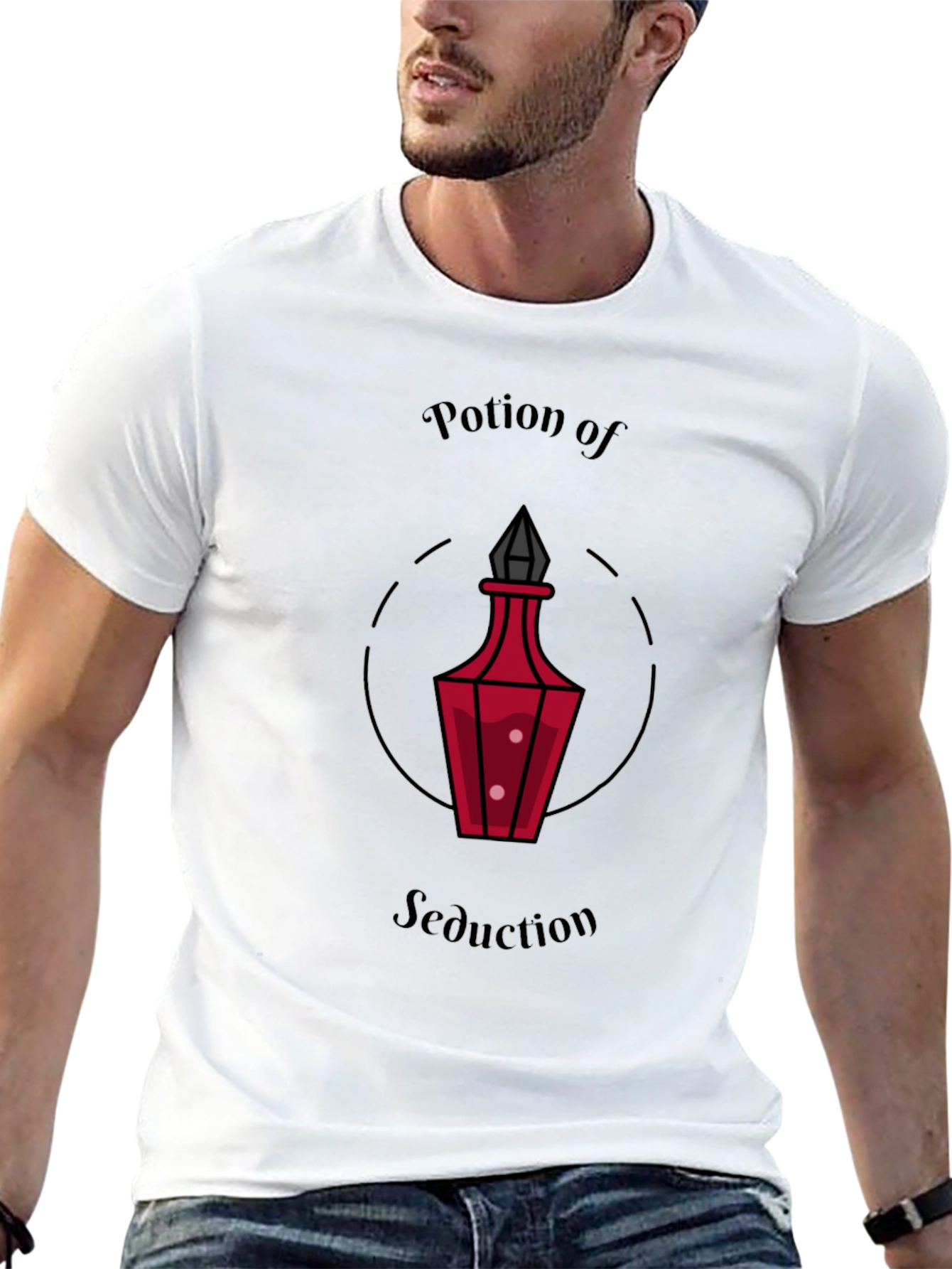 Black Potion of Seduction Graphic Tee view 13