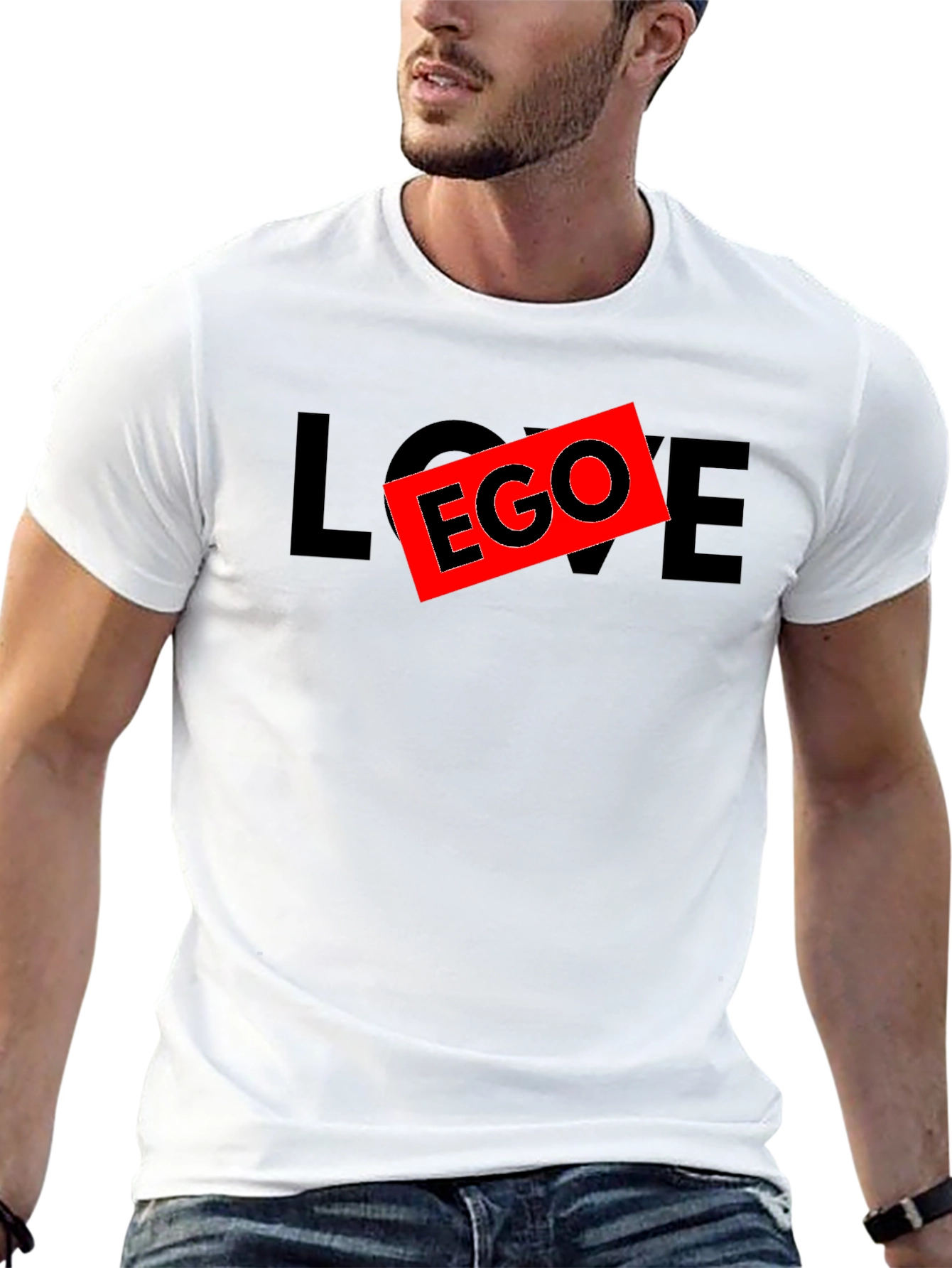 Black Love Over Ego Graphic T-Shirt view 13
