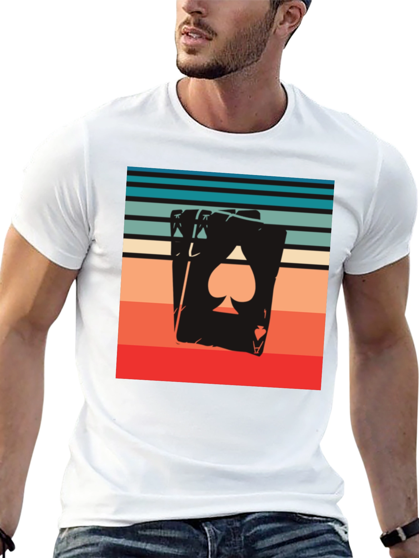 Retro Card Deck T-Shirt - 13