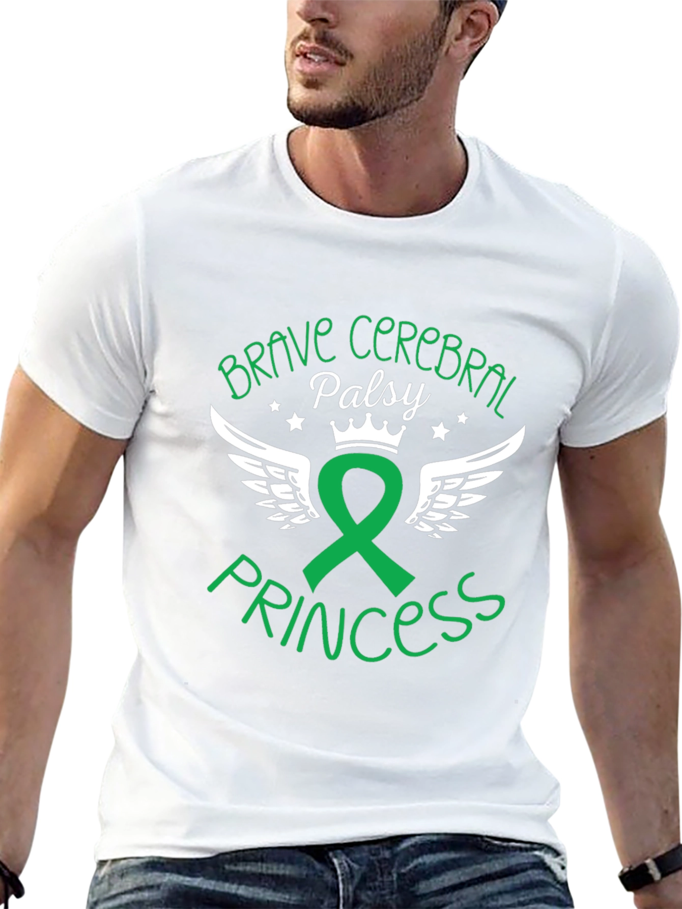 Black Brave Cerebral Palsy Princess Graphic Tee view 13