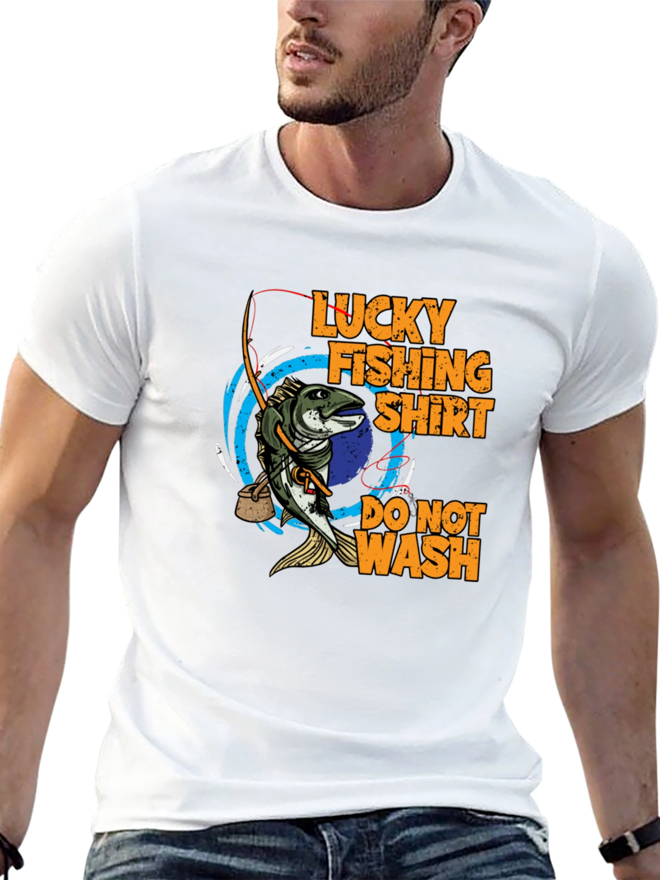 Black Lucky Fishing Shirt - Do Not Wash Tee view 13