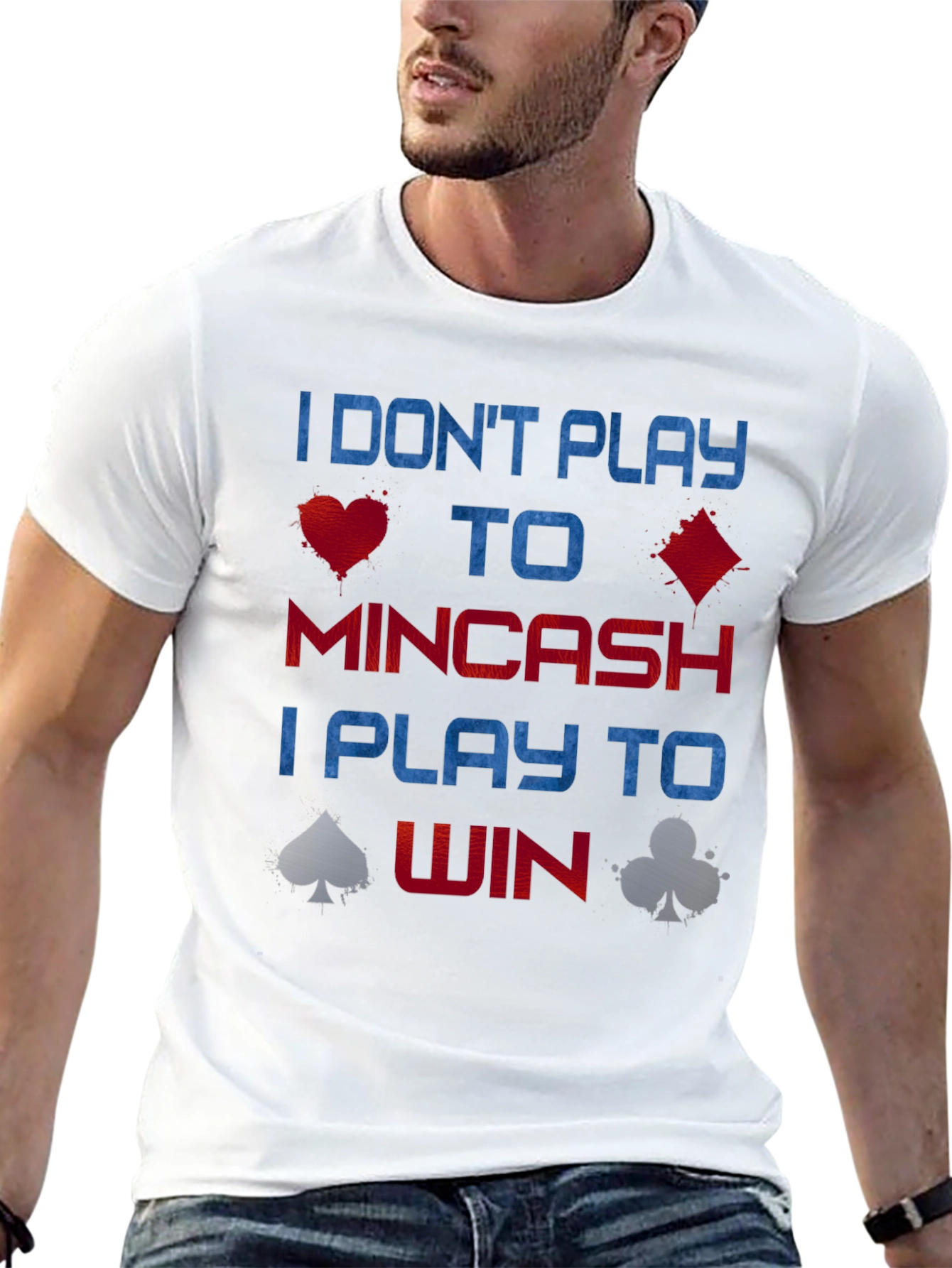 Black Poker Player T-Shirt - I Play to Win view 13