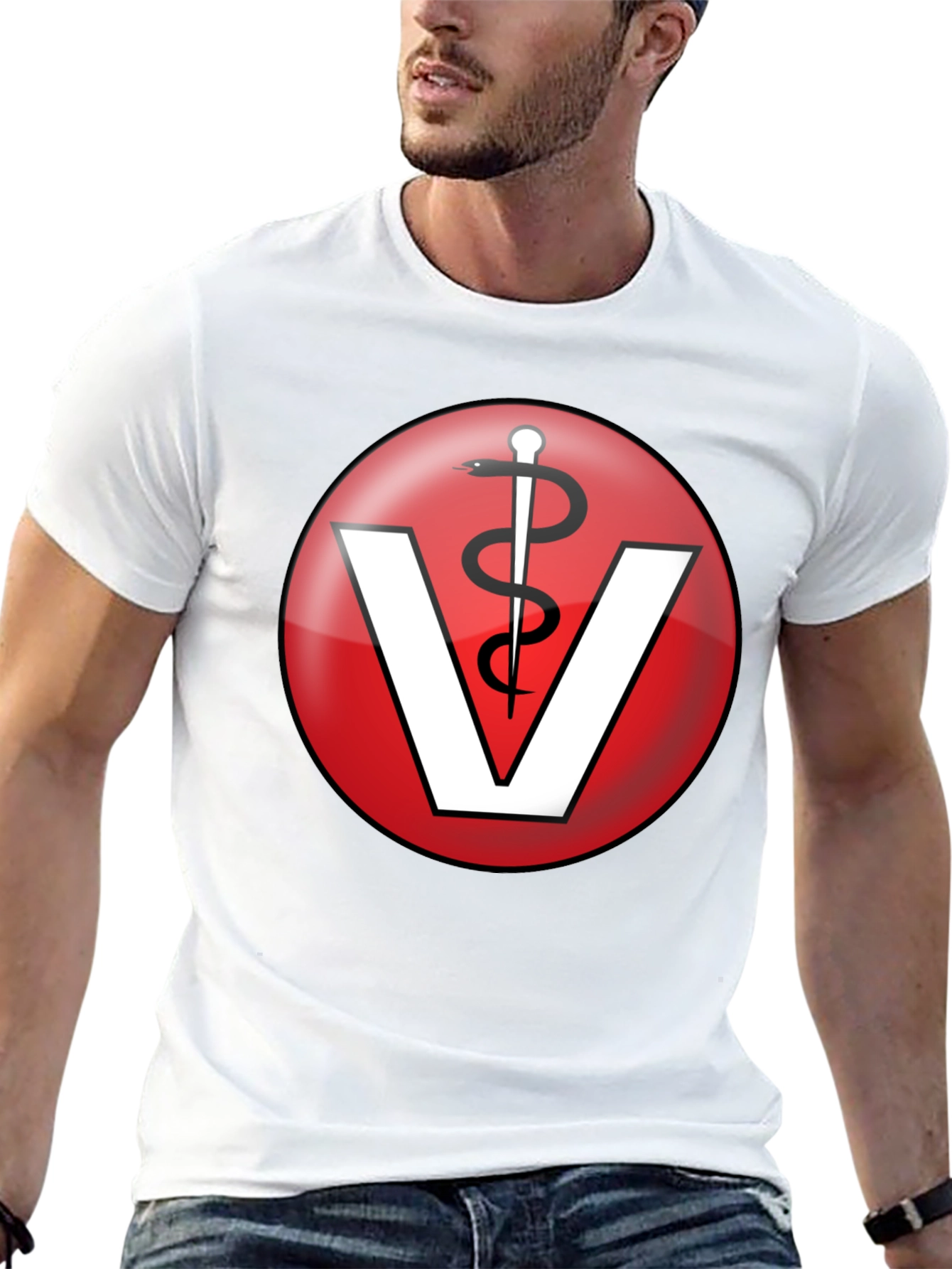 Black Veterinary Medicine T-Shirt - Caduceus Vet Tee view 13