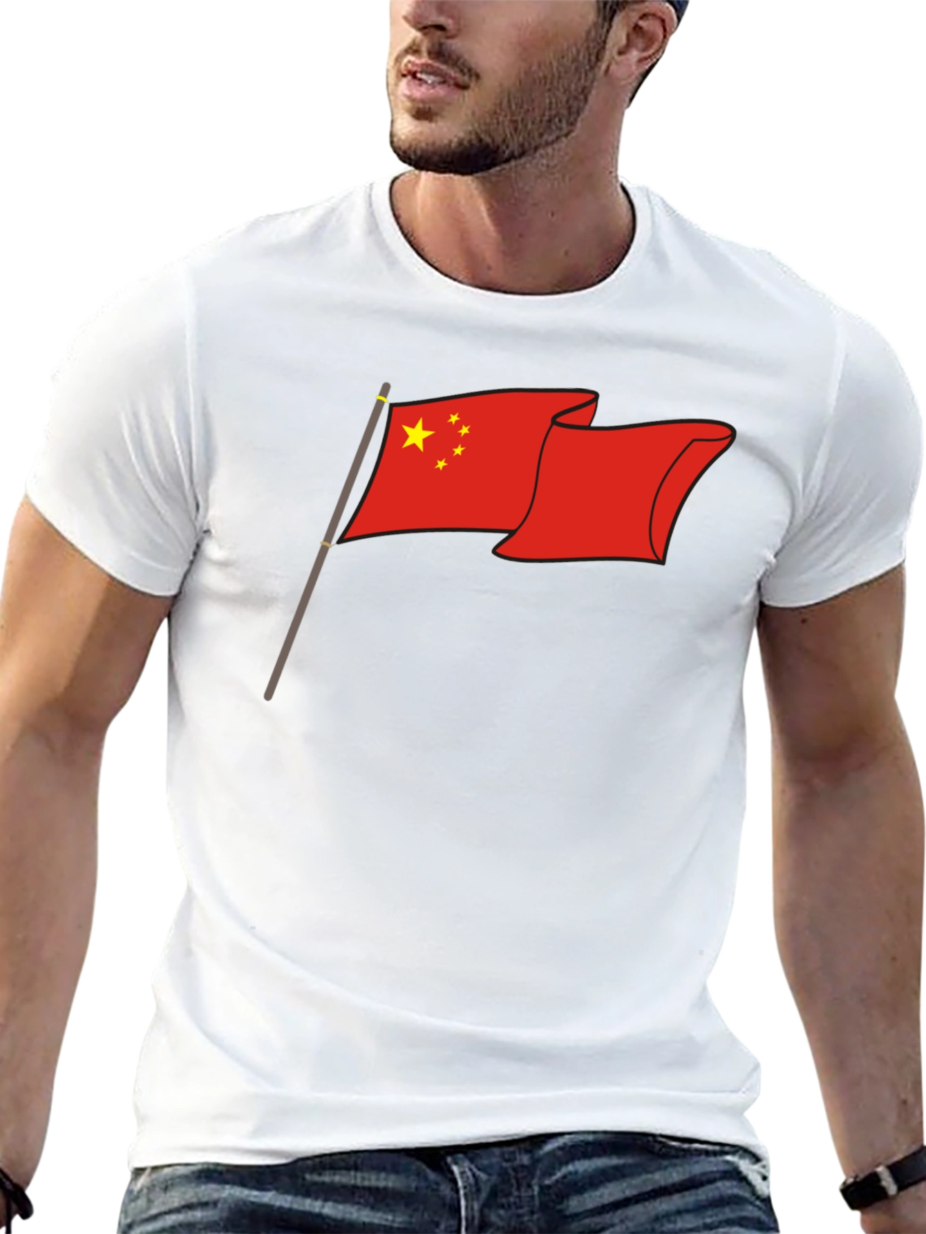China Flag Graphic T-Shirt - Patriotic Tee - 13