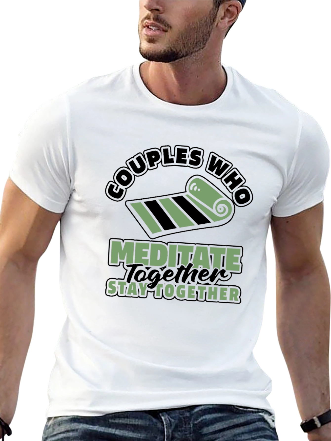 Black Couples Who Meditate Stay Together T-Shirt view 13