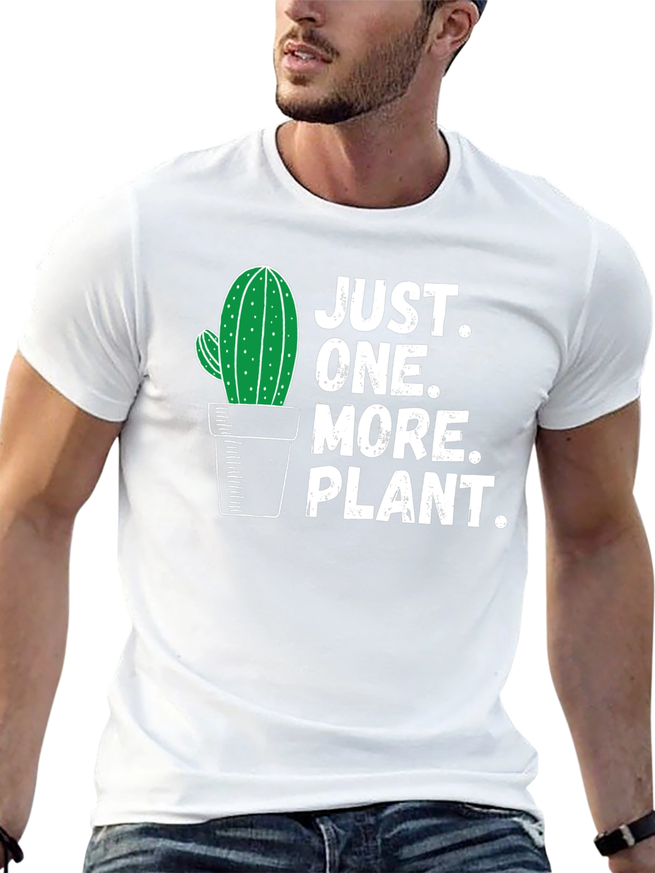Black Just One More Plant T-Shirt - Cactus Lover Tee view 13