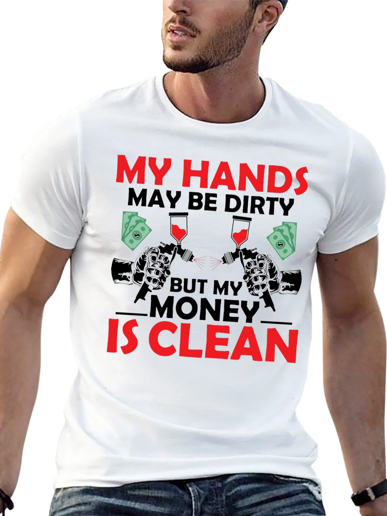 Black My Hands May Be Dirty T-Shirt view 13